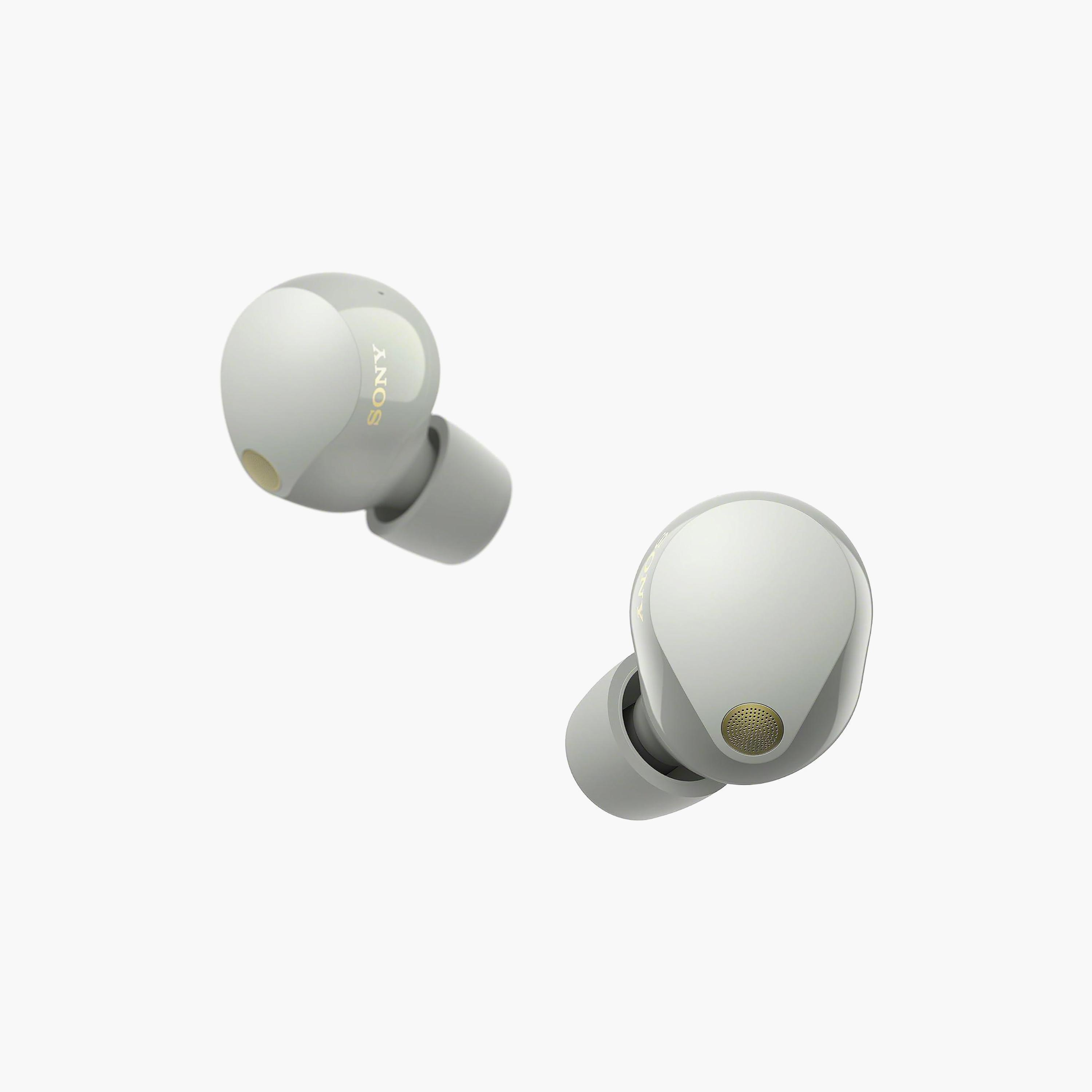 سماعات داخل الاذن من سوني تي دبليو اس المانعة للضوضاء باللون الفضي | WF1000XM5-S-electronics-headphonesandearphones-image-1