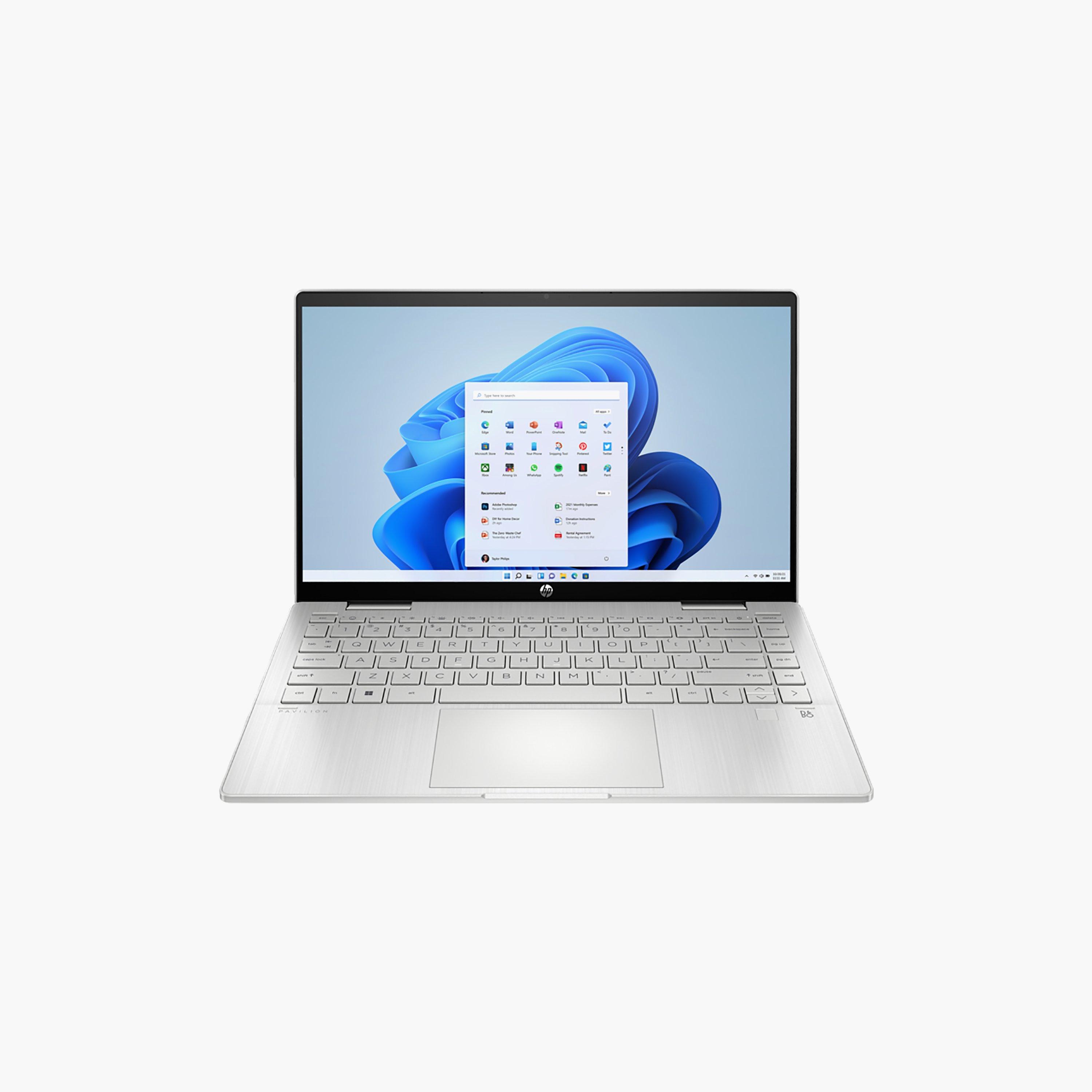 إتش بي بافيليون X360 14-EK1012NE-I5-1335U-8 جيجابايت رام-512 جيجابايت اس اس دي-14 بوصة فل اتش دي-W11H-فضي | 8B2E7EA-electronics-laptops-image-1