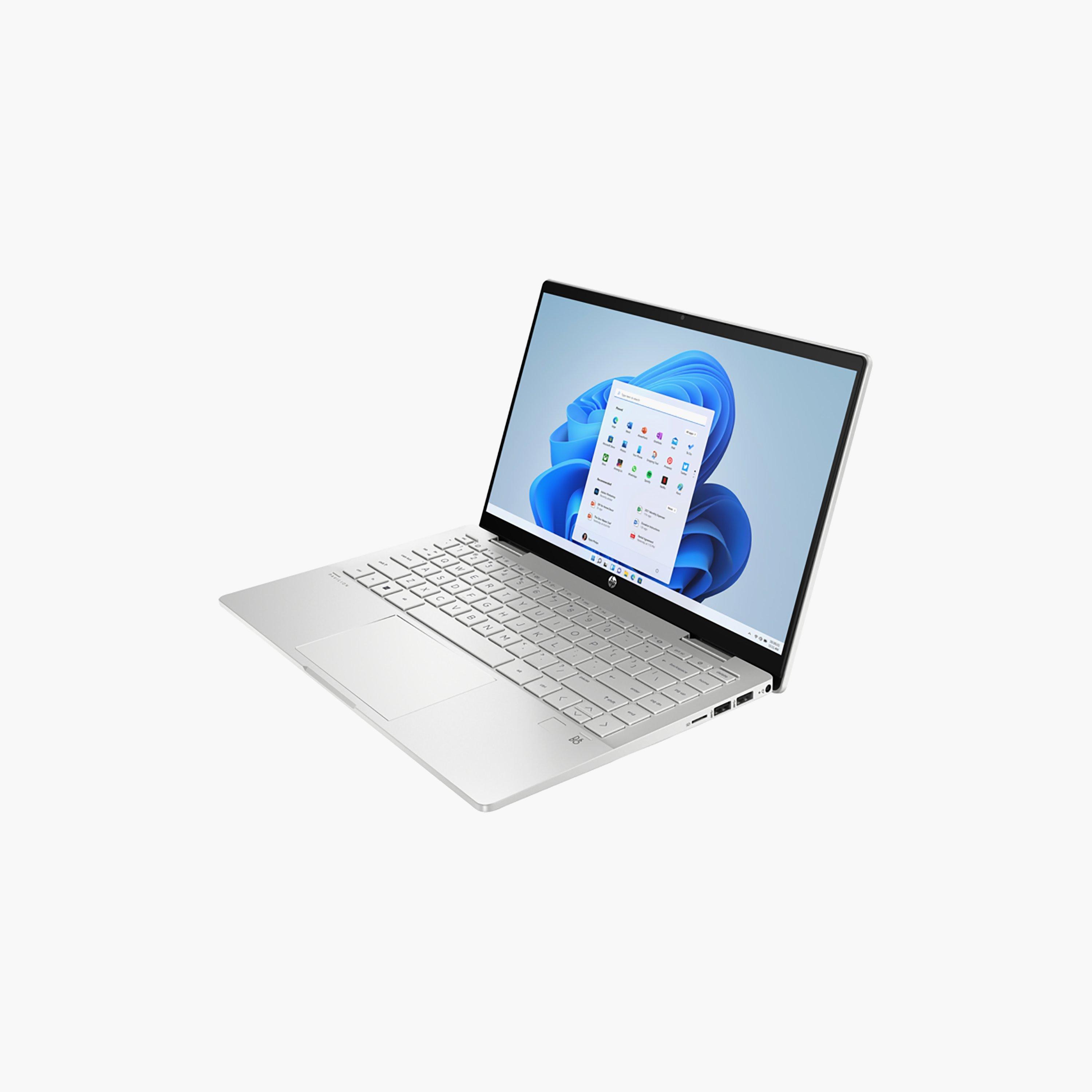 إتش بي بافيليون X360 14-EK1012NE-I5-1335U-8 جيجابايت رام-512 جيجابايت اس اس دي-14 بوصة فل اتش دي-W11H-فضي | 8B2E7EA-electronics-laptops-image-2