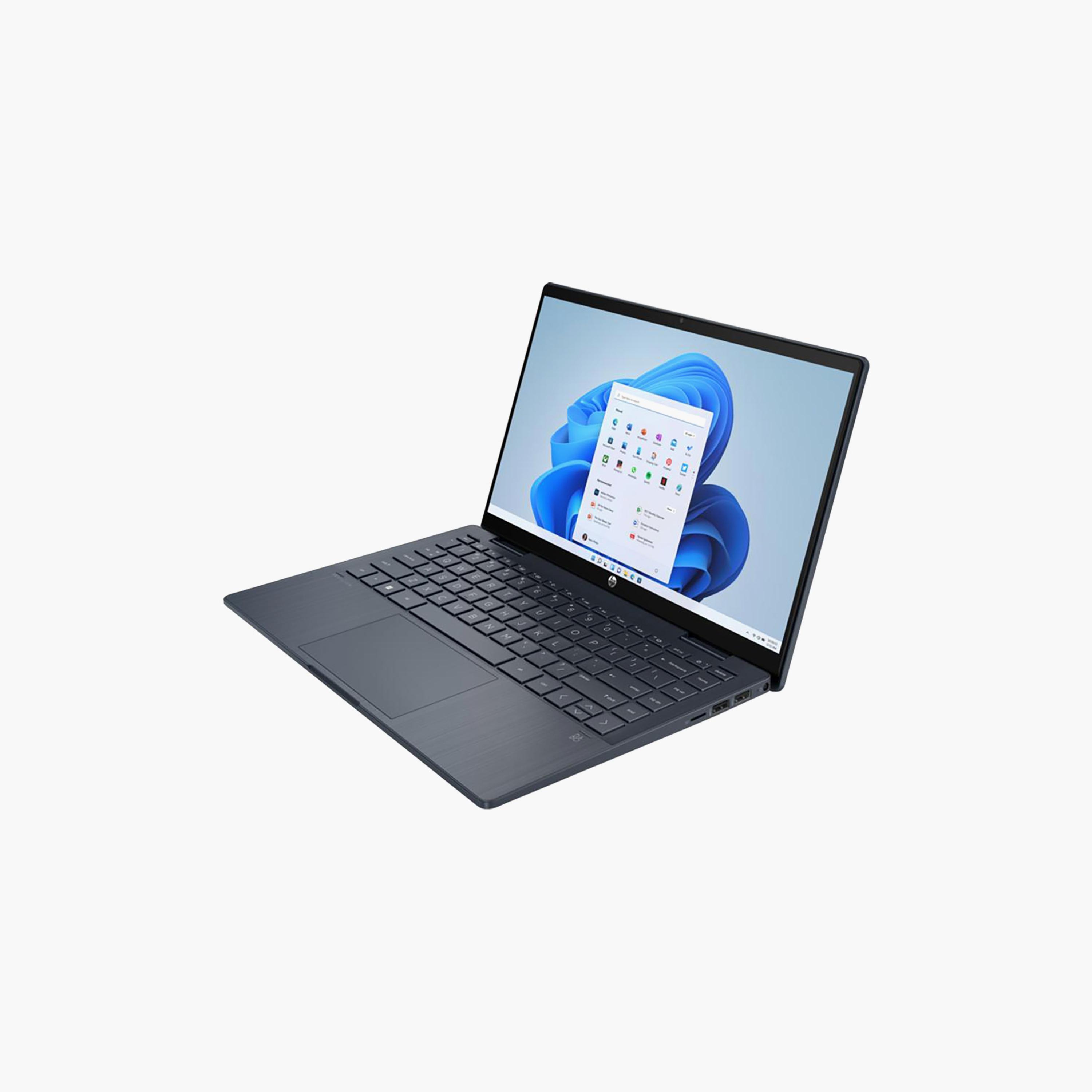 اتش بي بافيليون X360-14-EK1033NE-i7-1355U-16 جيجابايت-1 تيرابايت اس اس دي-14 بوصة فل اتش دي-W11H-أزرق | 9X3N4EA-electronics-laptops-image-2
