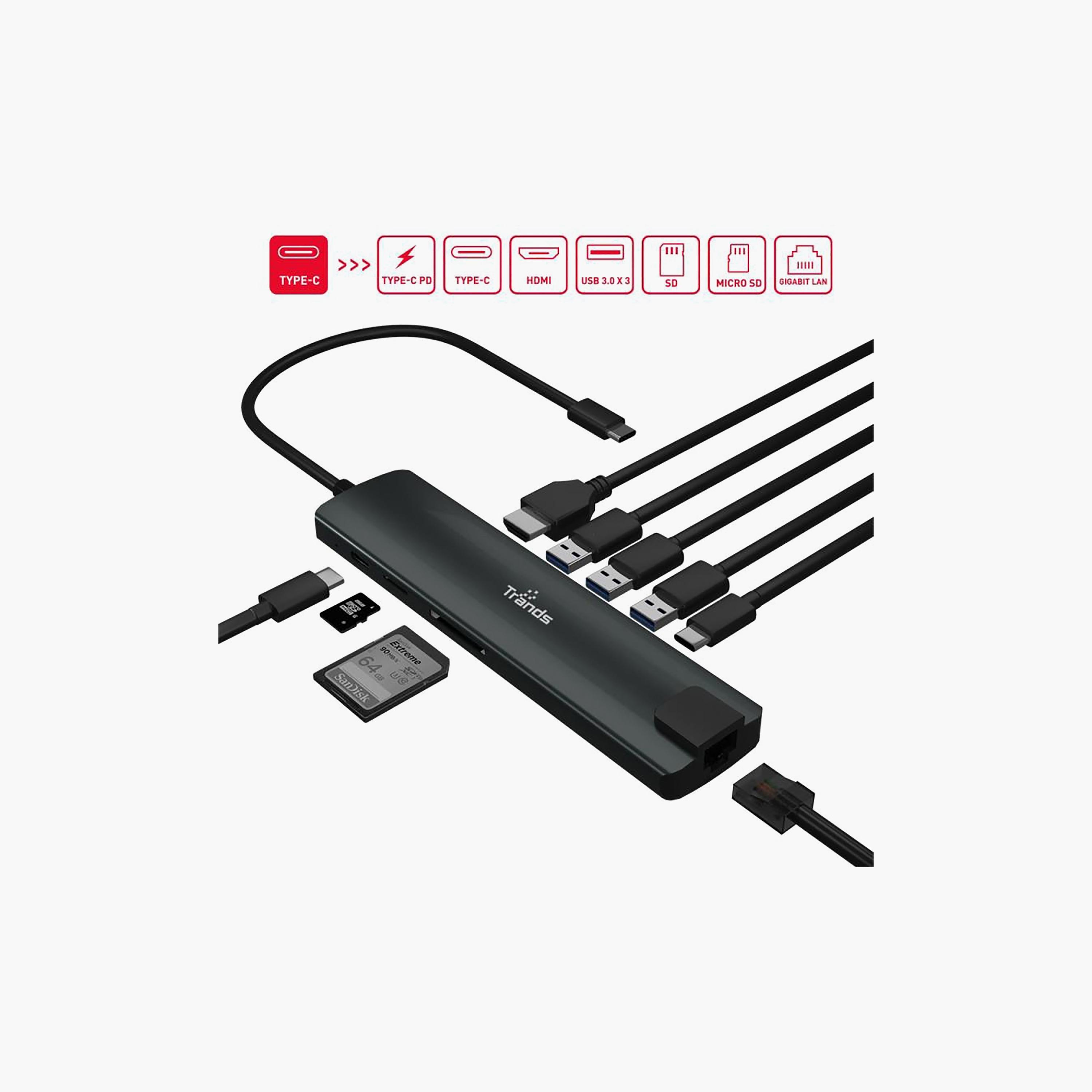Trands Multifunctional Type-C Hub | TR-CR6533-electronics-accessories-mobileaccesories-image-2