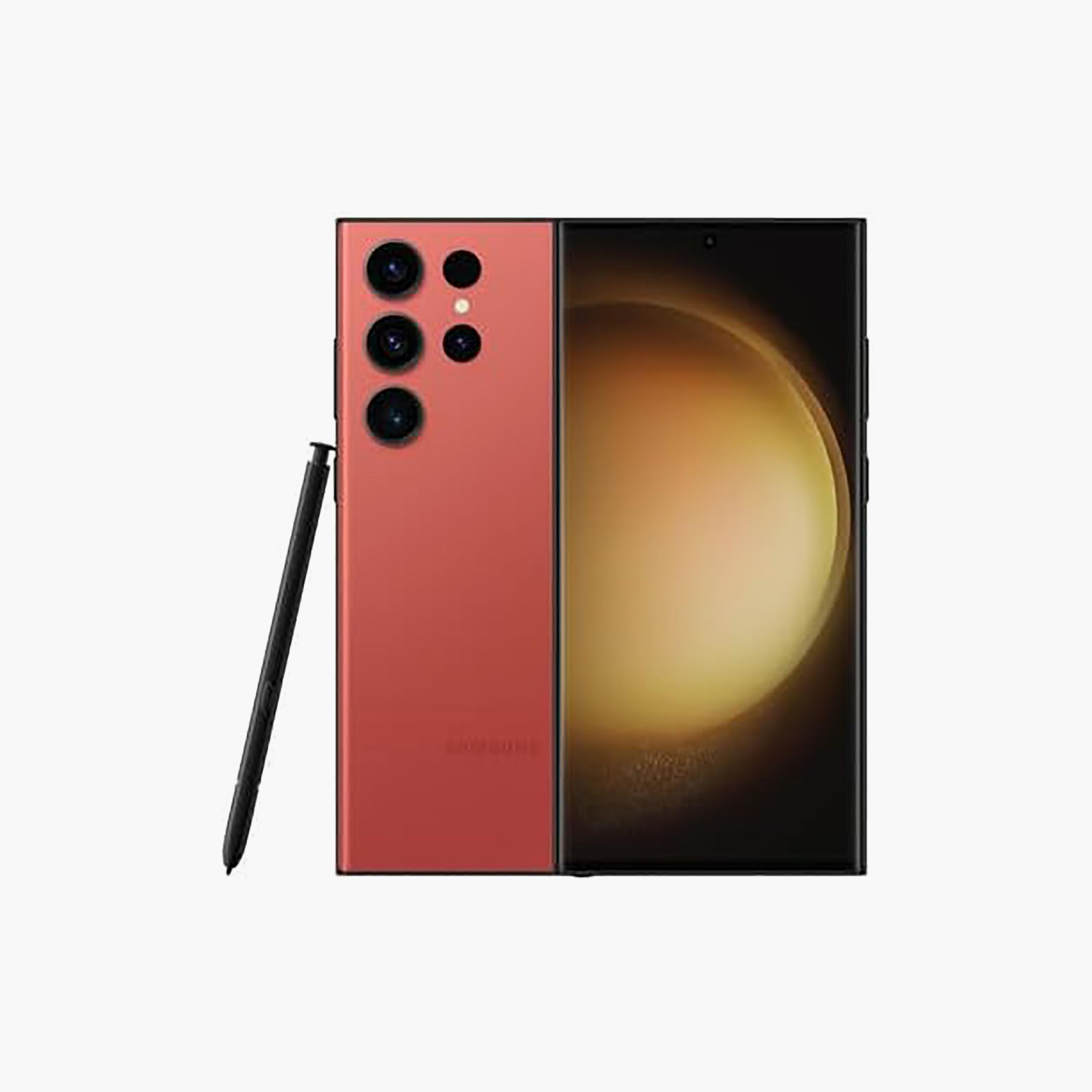 سامسونج جالاكسي S23 ألترا 12 جيجابايت 256 جيجابايت أحمر 5جي | SM-S918BZRCMEA-electronics-phones-image-1