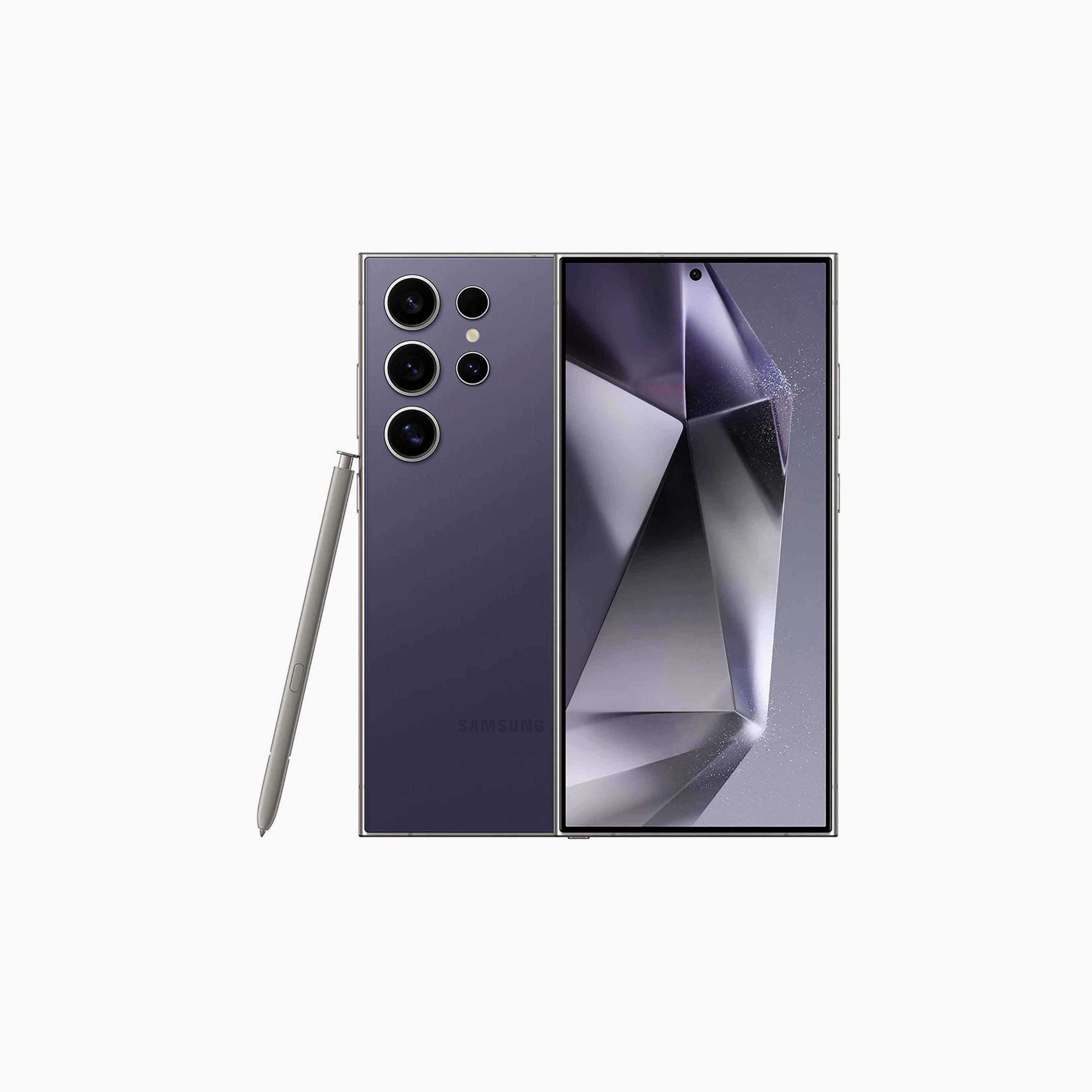 Samsung Galaxy S24 Ultra 12GB 256GB Titanium Violet 5G | SM-S928BZVCMEA-electronics-phones-image-1