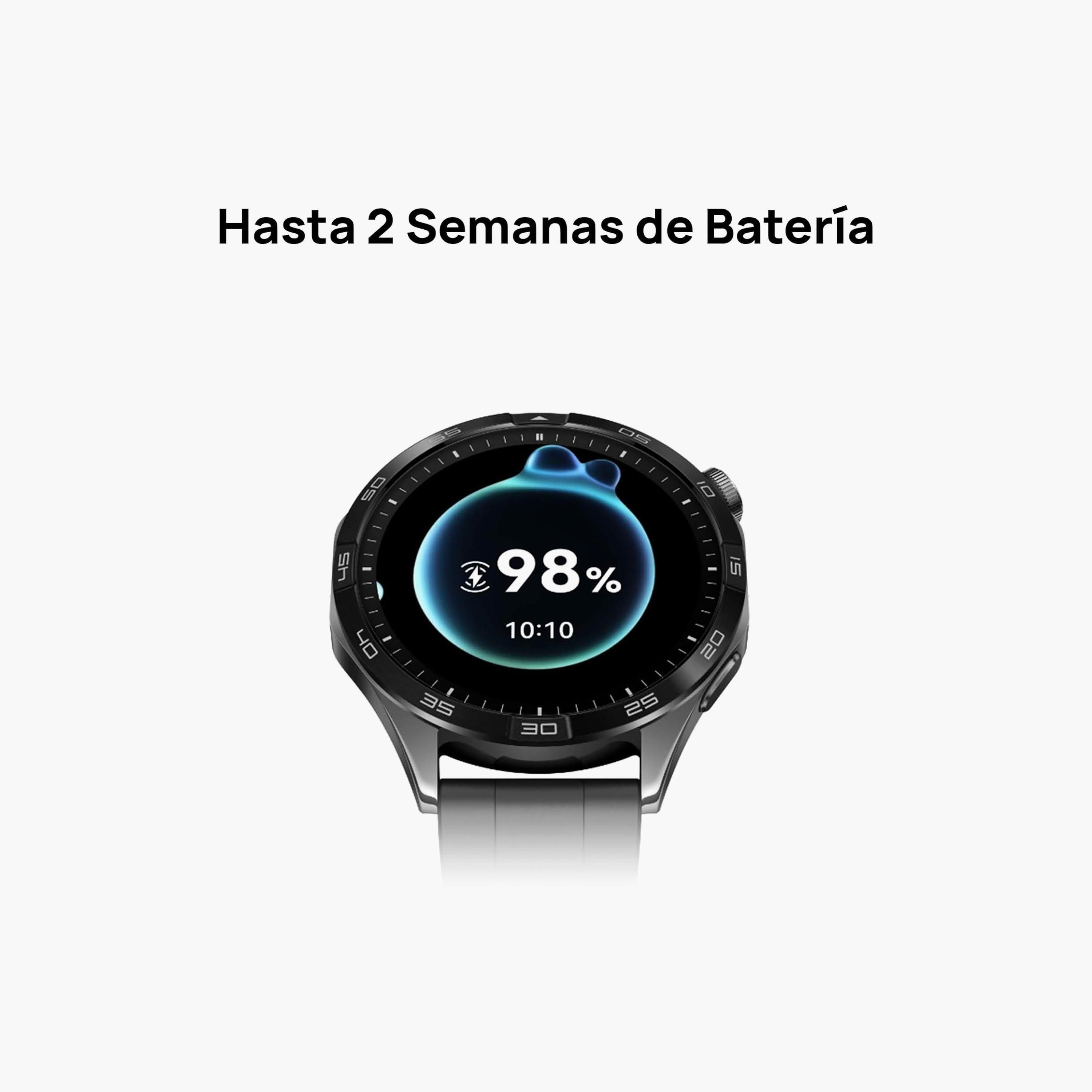 ساعة هواوي جي تي4 فونيكس-بي19 46 ملم بحزام أسود من المطاط الصناعي الفلور | HUW-GT4-PHOINIX-BLK-electronics-smartwatches-image-2