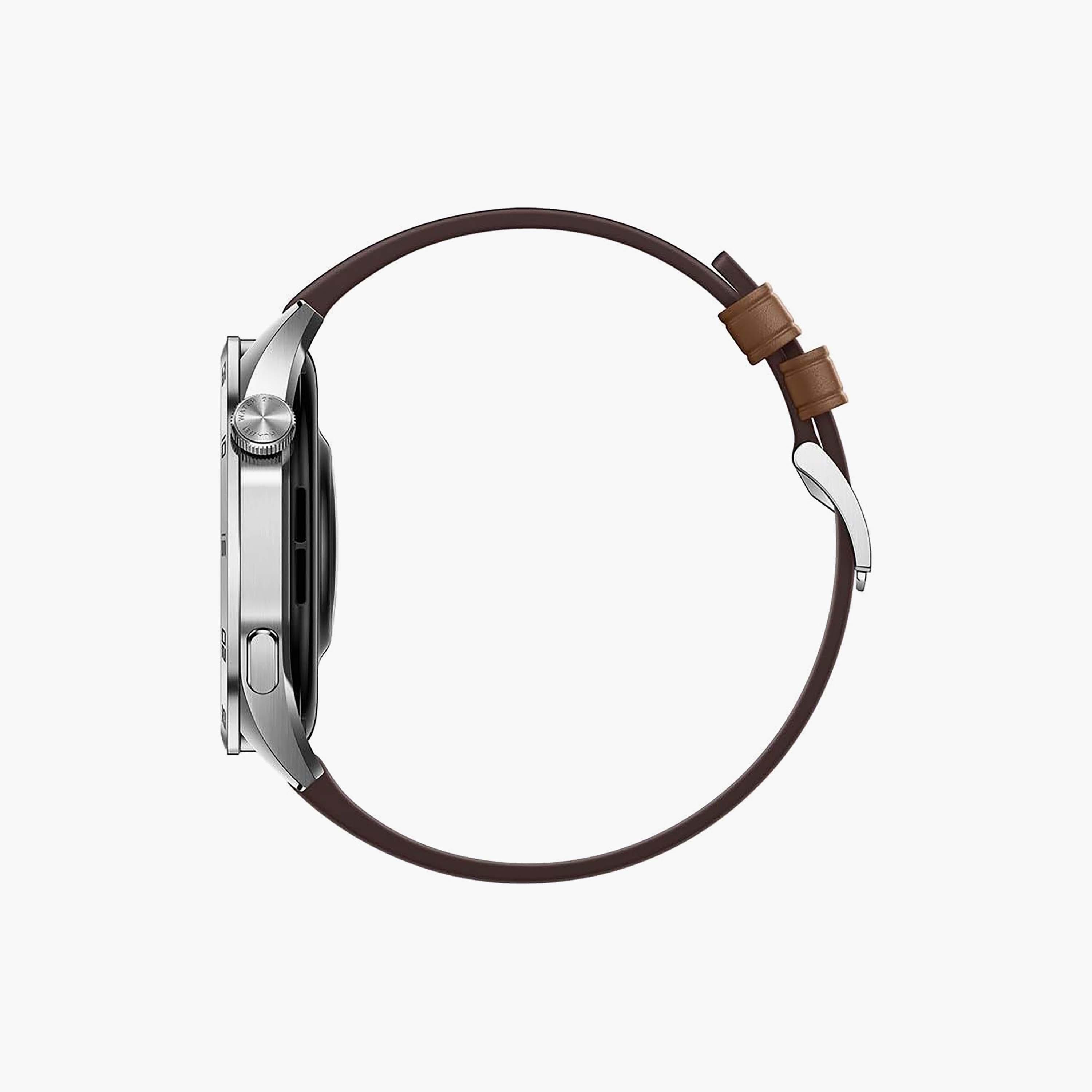 ساعة هواوي جي تي4 فونيكس-بي19 46 ملم بحزام جلد بني | HUW-GT4-PHOINIX-BRN-electronics-smartwatches-image-3