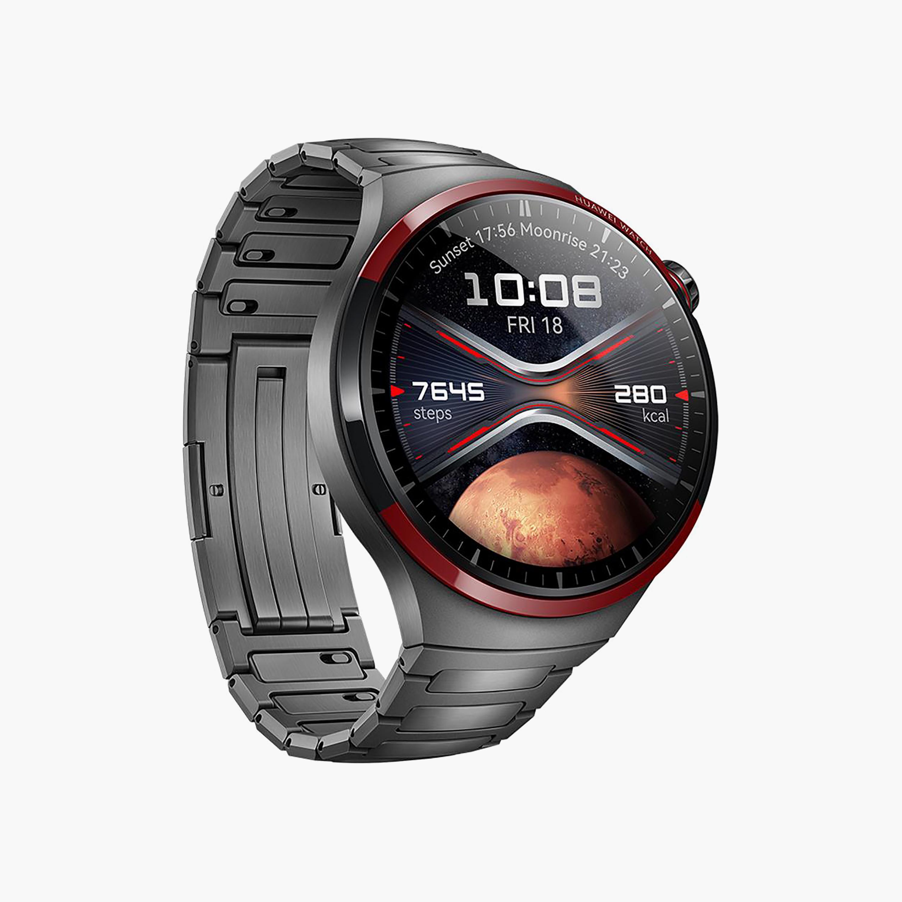 ساعة هواوي 4 برو إصدار الفضاء الذكية ذات زجاج ياقوتي كروي | HUW-WATCH4PRO-SPC-electronics-smartwatches-image-3