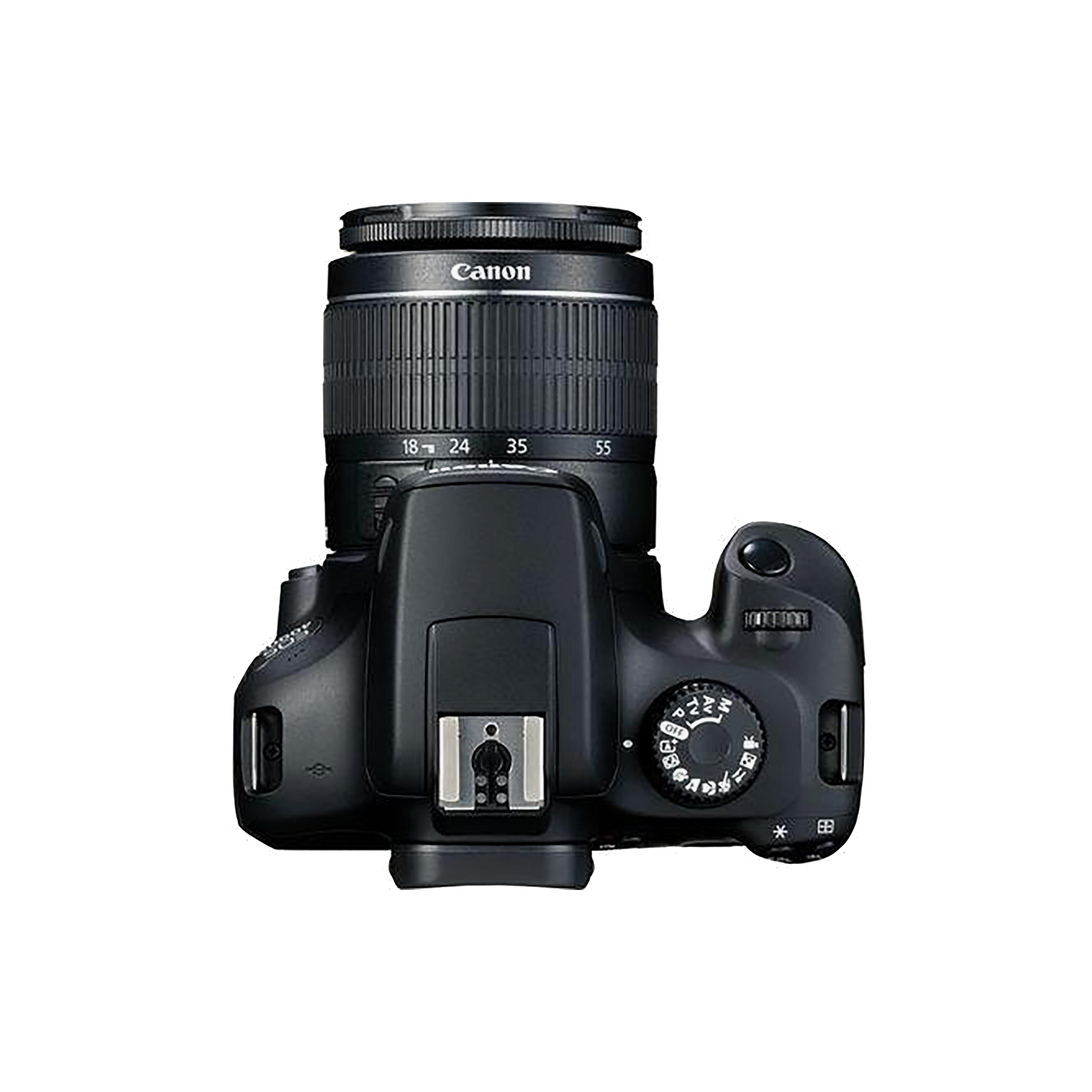 كاميرا كانون دي إس إل آر (DSLR) مع عدسة 18-55 ملم DC III باللون الأسود | EOS 4000D 18-55 DC III-electronics-camera-image-5