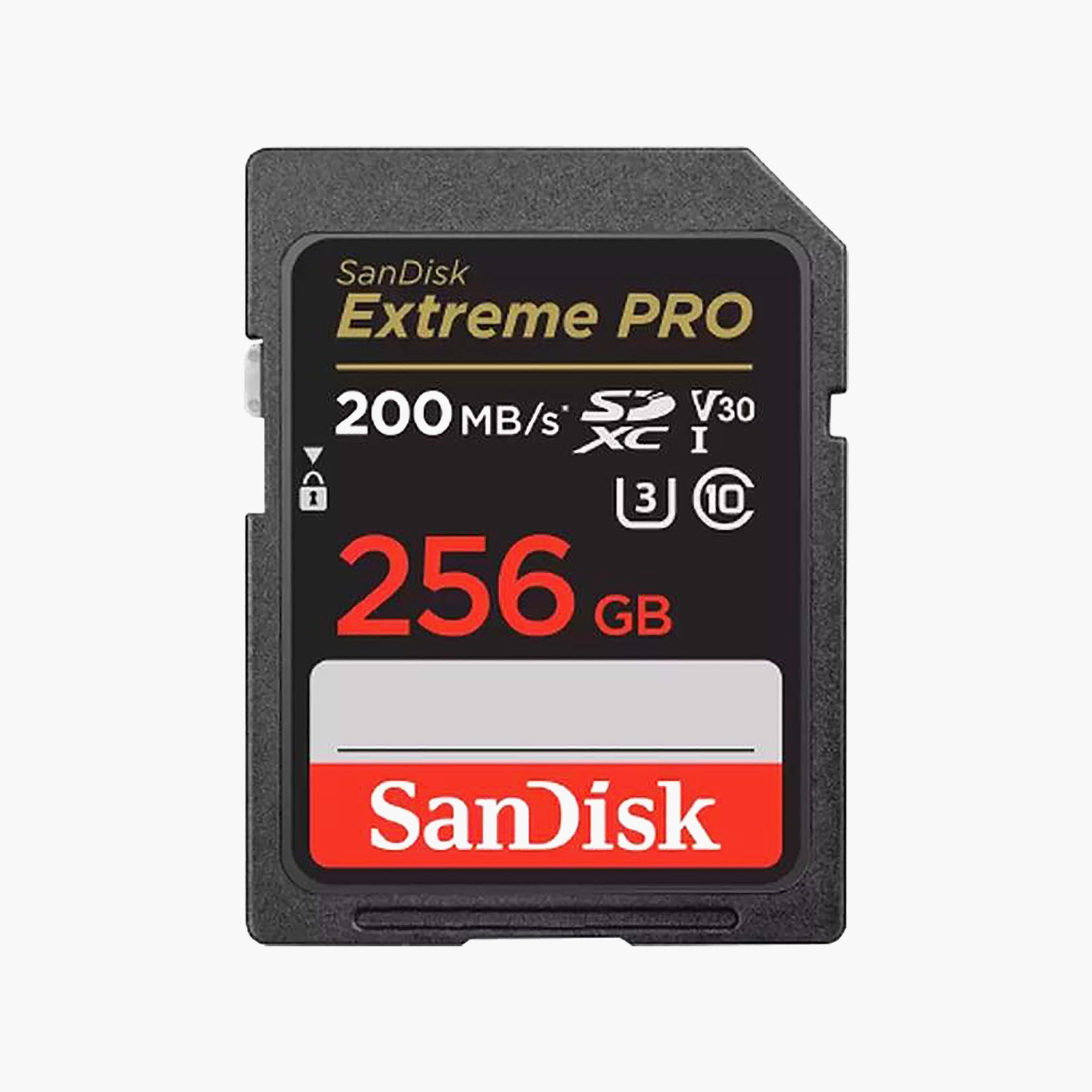 بطاقة ذاكرة سانديسك إكستريم برو SD UHS I سعة 256 جيجا، لون أسود | SDSDXXD-256G-GN4IN-electronics-accessories-mobileaccesories-image-1