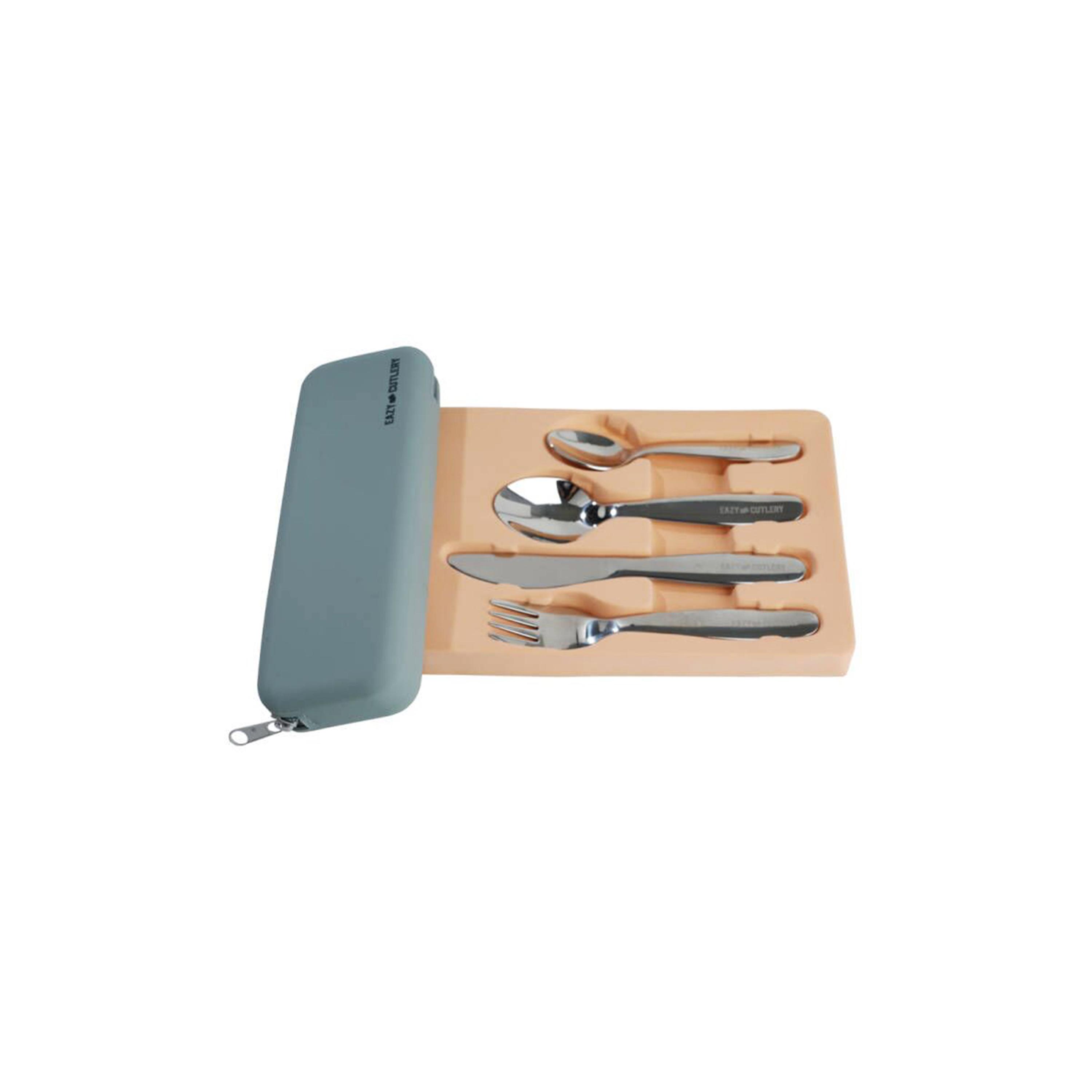 Eazy Kids 4-Piece Cutlery Set with Silicon Pouch-baby-feeding-mealtimeessentials-image-5