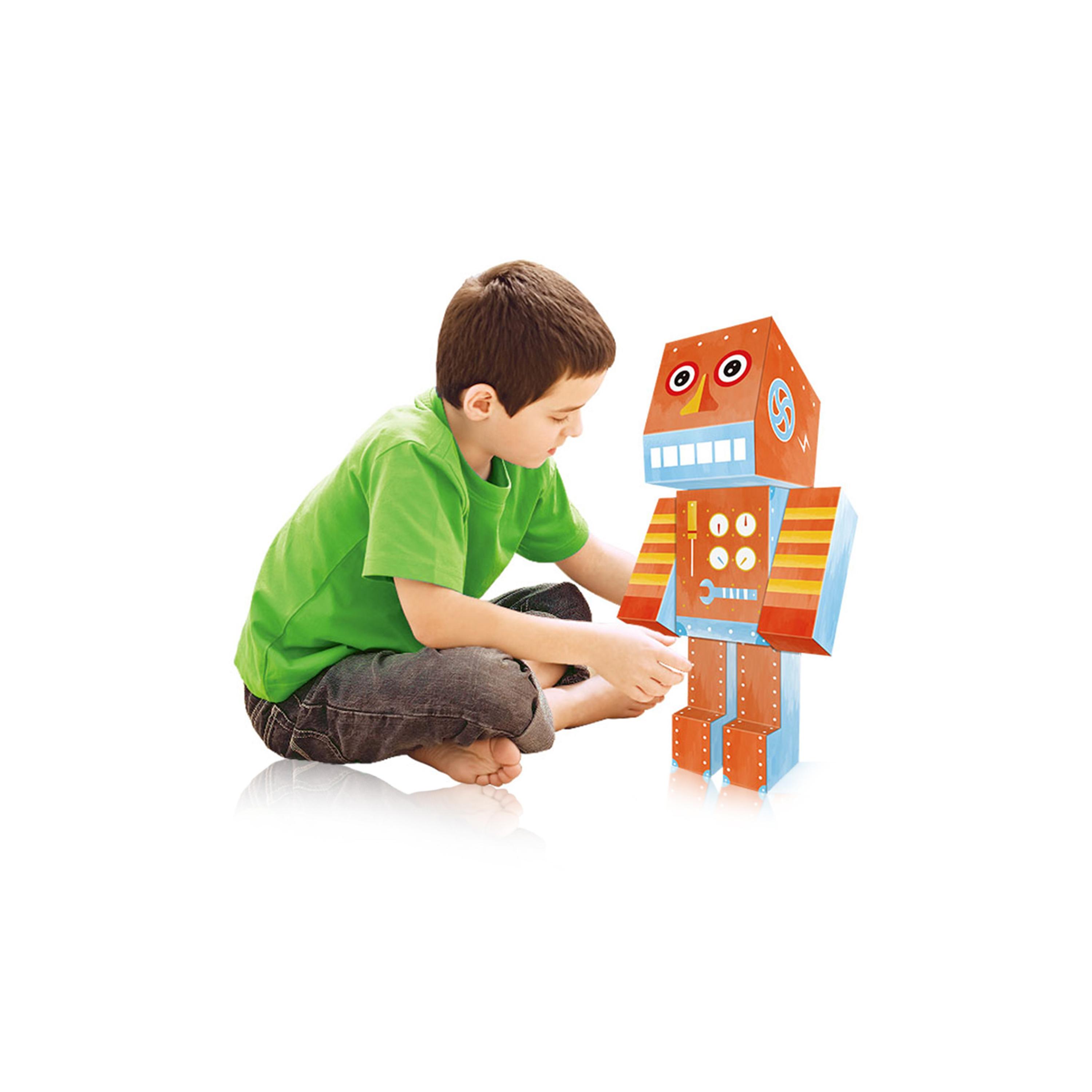 Eazy Kids DIY Doodle Colouring Art Kit, Robot-school-artsandcrafts-image-2