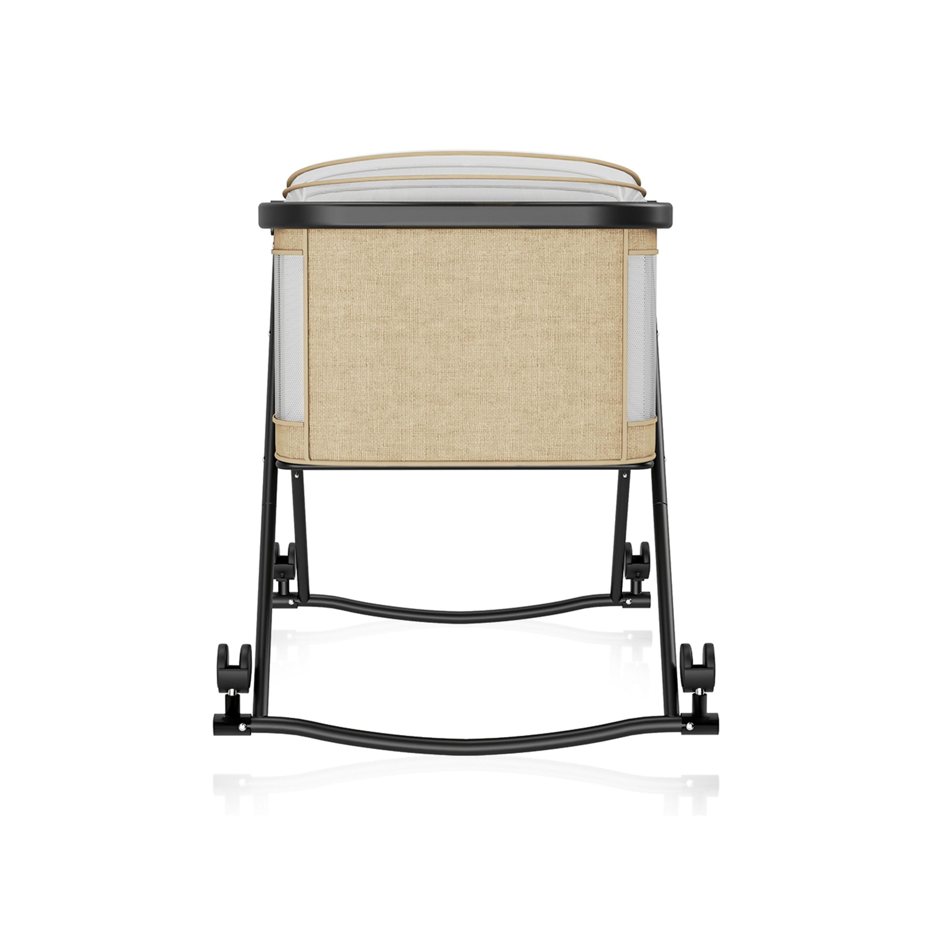 Teknum 3-In-1 Baby Cot, Cradle with Mosquito Net & Wheels, Ivory-baby-nursery-furniture-cribsandbeds-travelcots-image-10