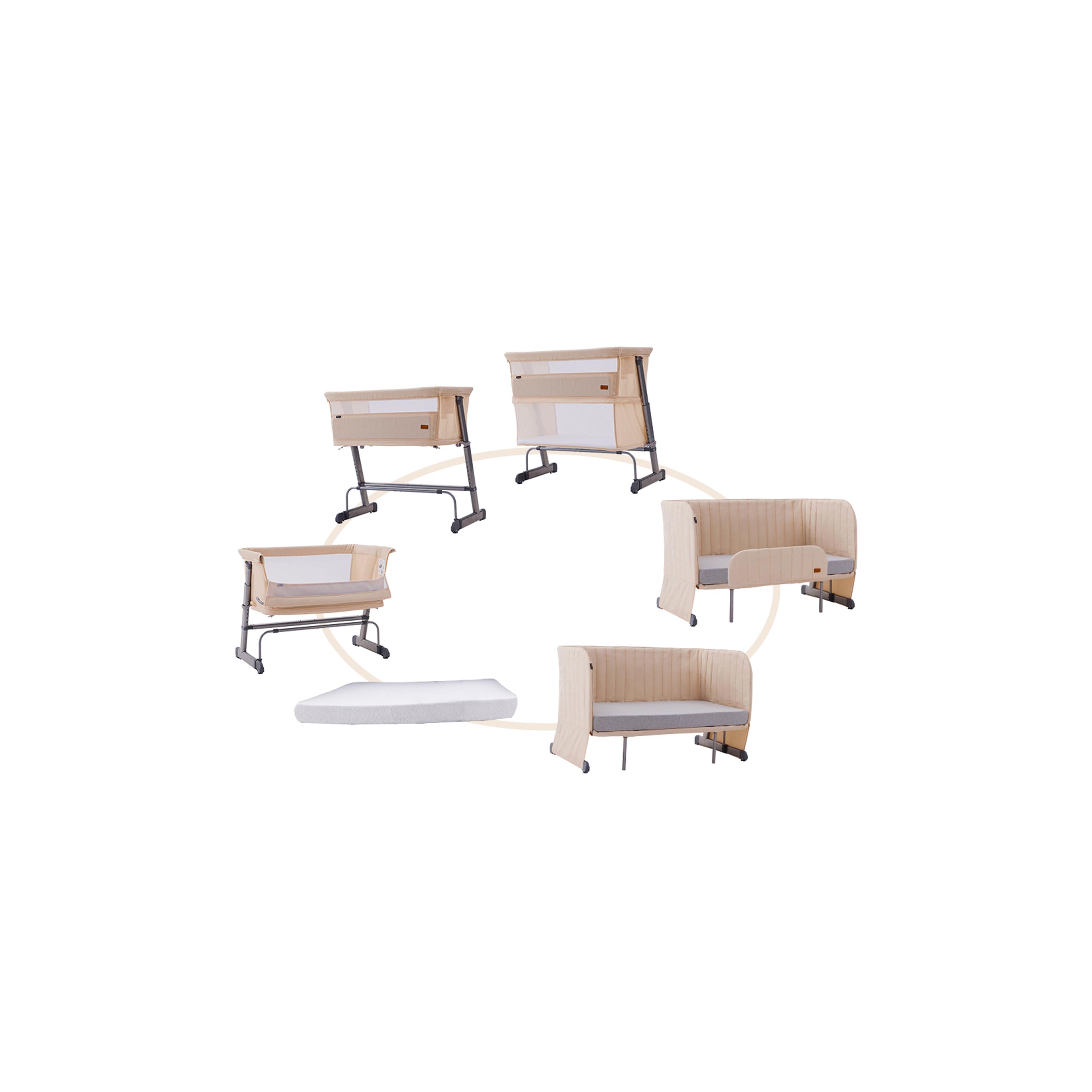 Teknum All-In-1 Bedside Crib Cot & Sofa Expansion Pack , 0-4Years-baby-nursery-furniture-cribsandbeds-bassinets-image-1