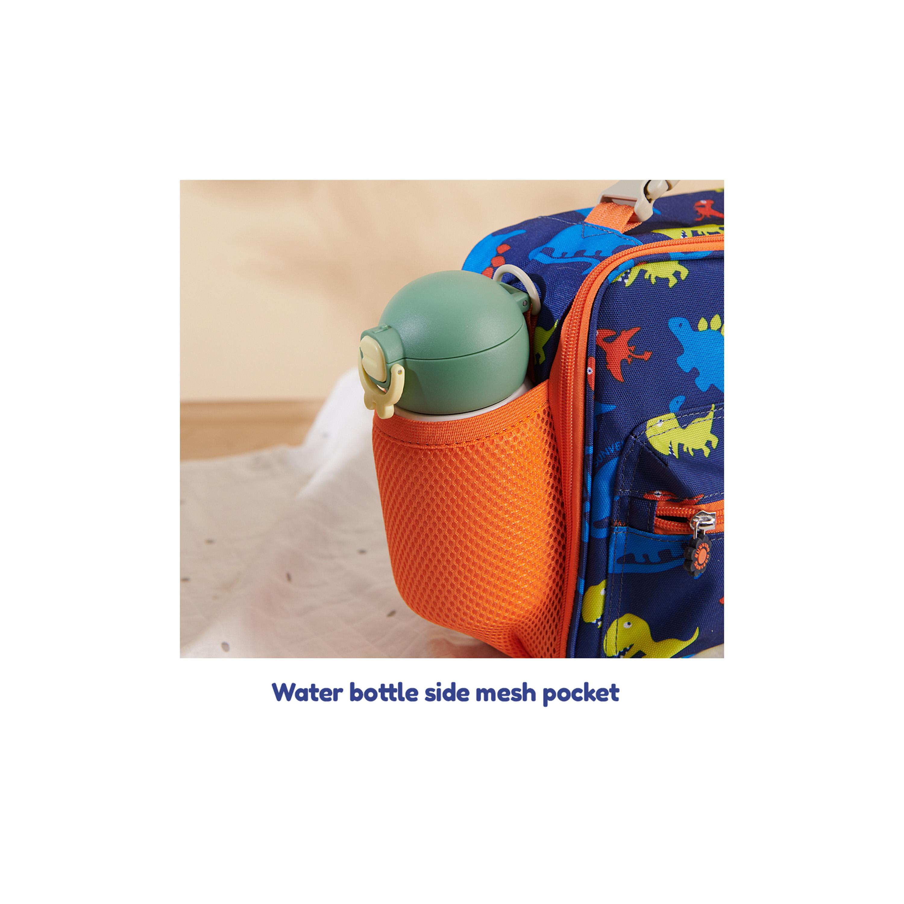 Sunveno Lunch Bag with Shoulder Strap, Dino, Blue-school-lunchessentials-lunchbags-image-13