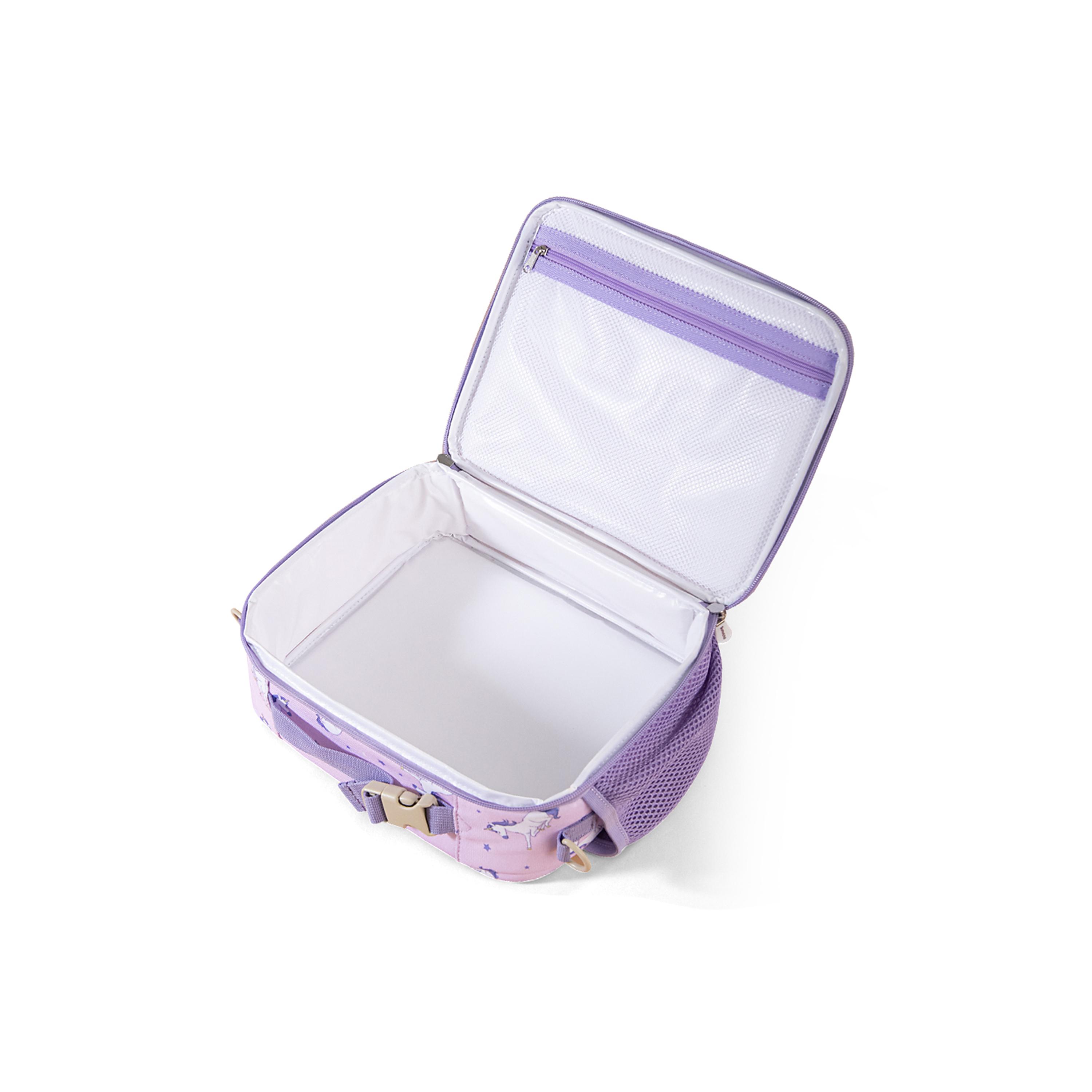 Sunveno Lunch Bag with Shoulder Strap, Unicorn, Purple-school-lunchessentials-lunchbags-image-8