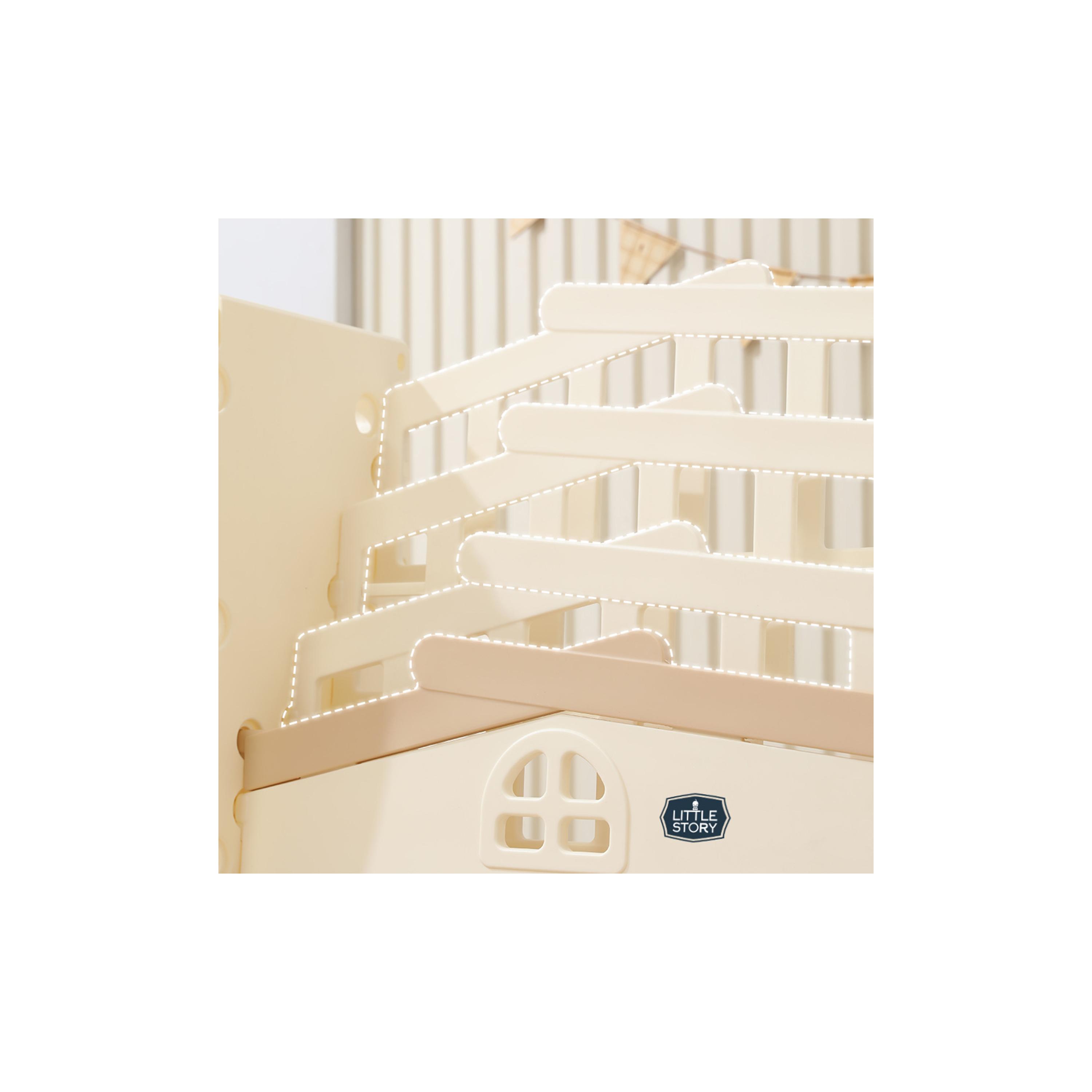 Little Story Bookshelf with 2-Piece Toy Storage Bins, White-baby-nursery-furniture-wardrobesandstorage-image-2