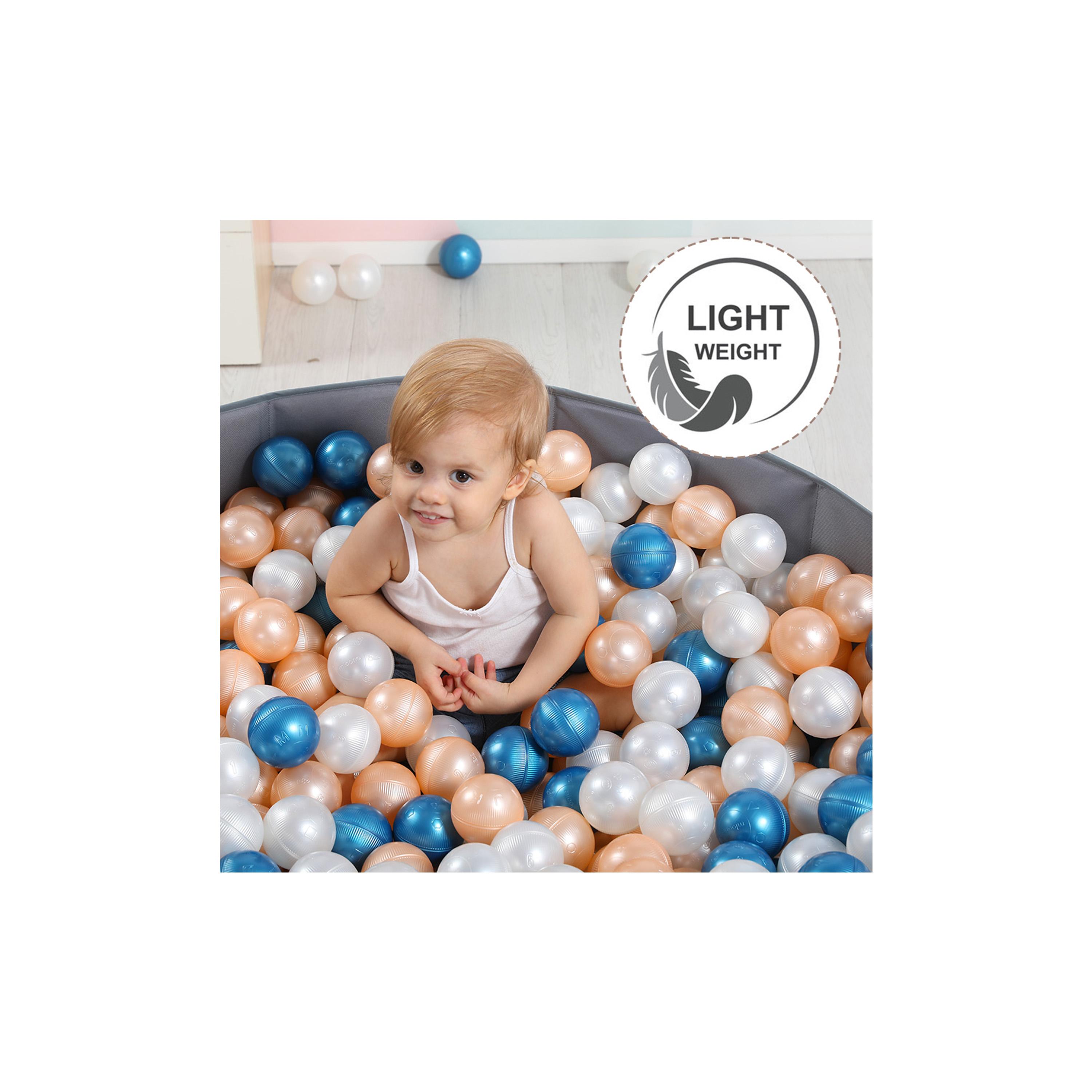 حفرة كرات محمولة مع 90 قطعة من الكرات وحقيبة حمل من ليتل ستوري، متعددة الألوان-baby-infantactivity-playpensandplaymats-image-8