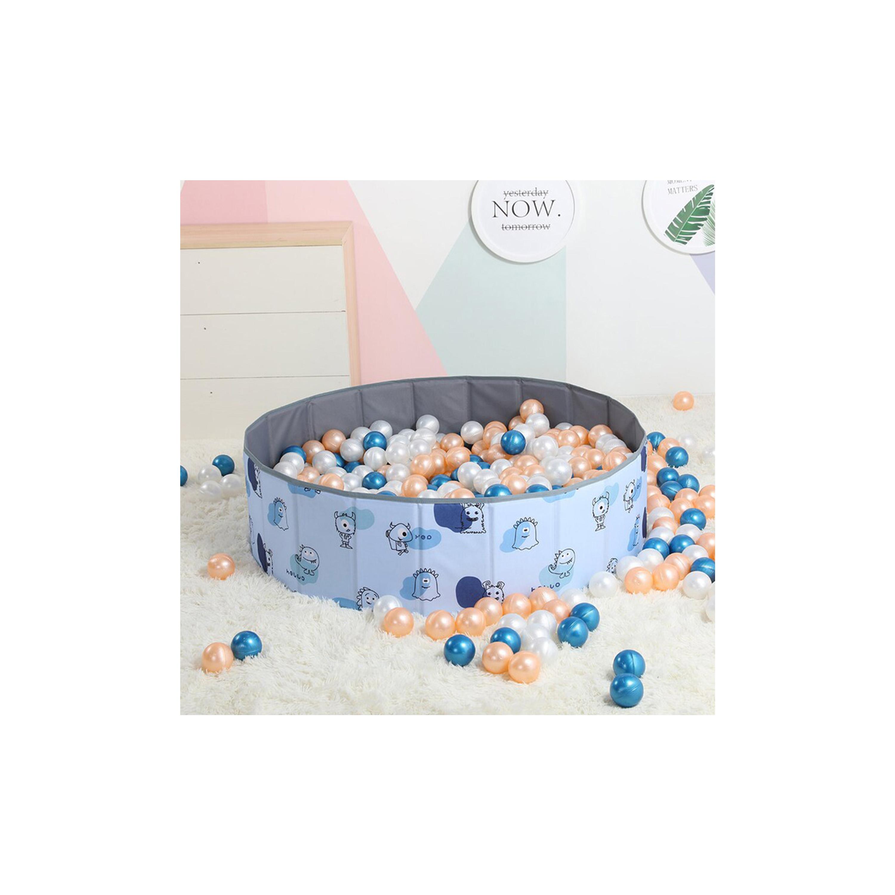 حفرة كرات محمولة مع 90 قطعة من الكرات وحقيبة حمل من ليتل ستوري، متعددة الألوان-baby-infantactivity-playpensandplaymats-image-9