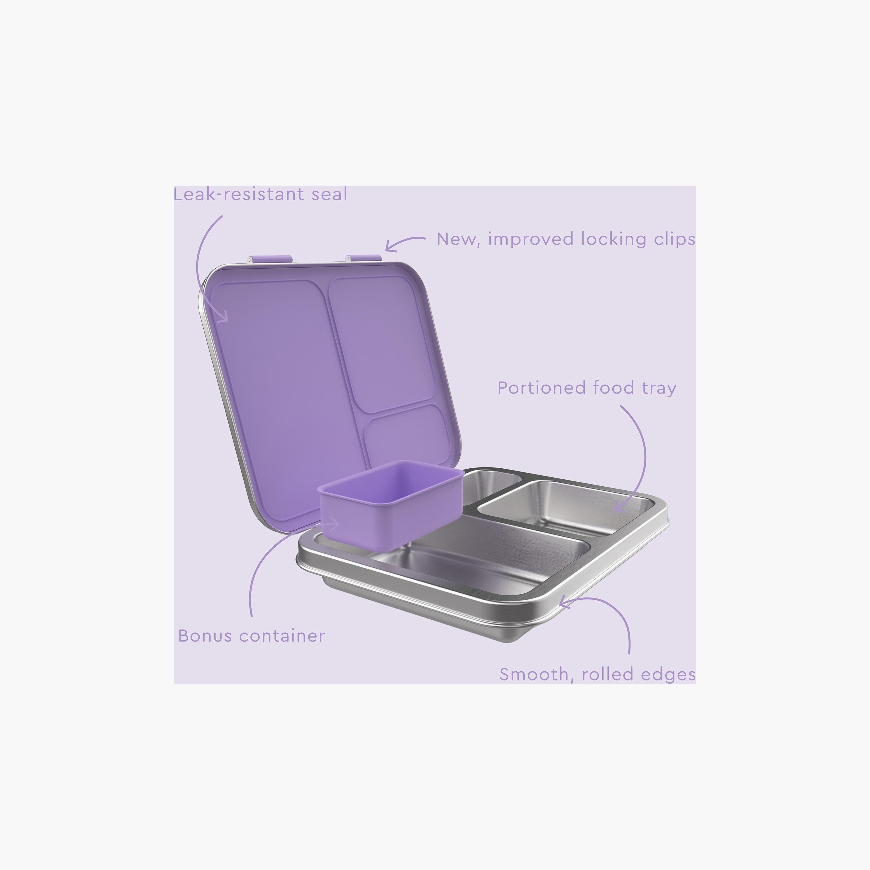 علبة غداء ستانلس ستيل بطبعة يونيكورن من بينتجو - بنفسجي-school-lunchessentials-lunchboxes-image-3