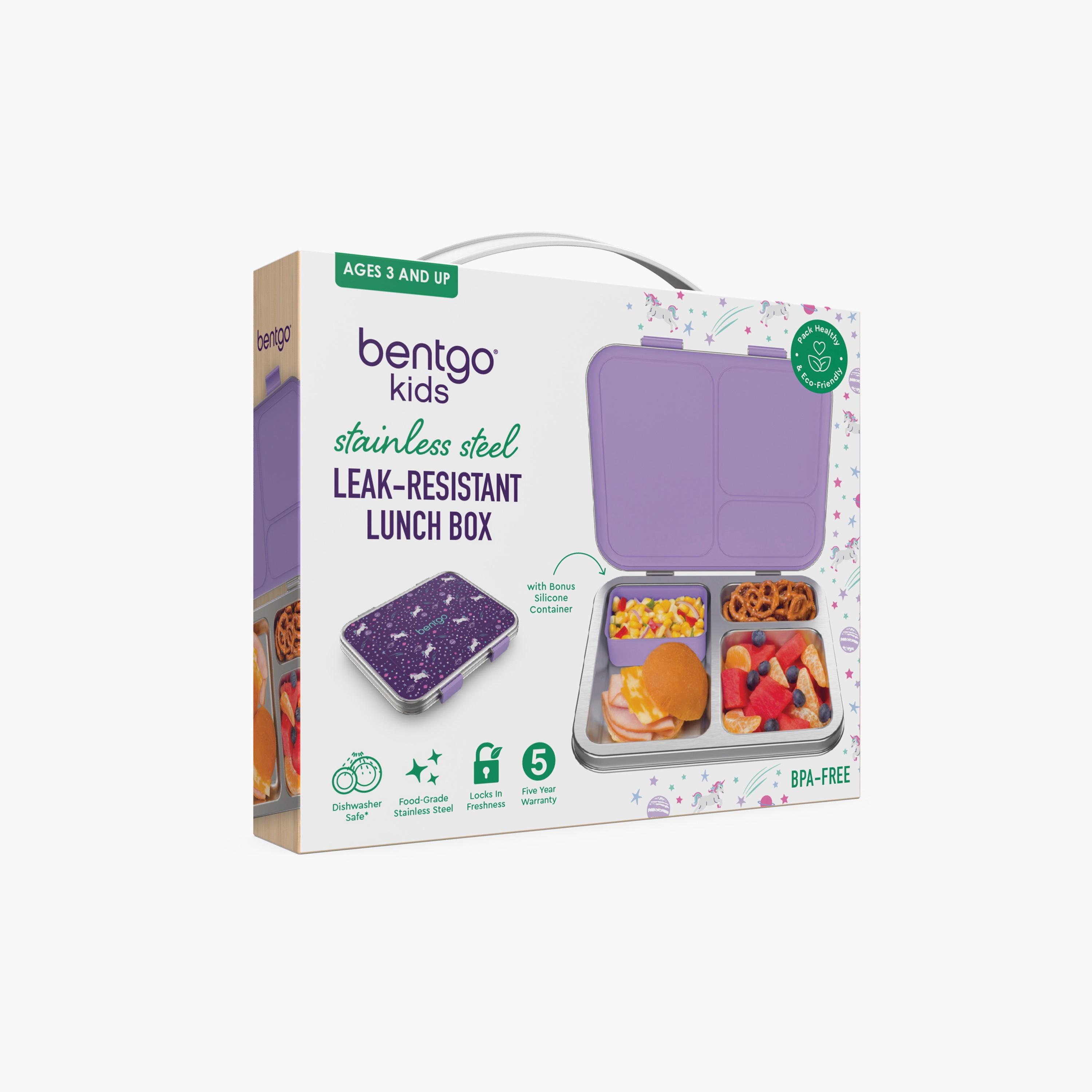 علبة غداء ستانلس ستيل بطبعة يونيكورن من بينتجو - بنفسجي-school-lunchessentials-lunchboxes-image-5