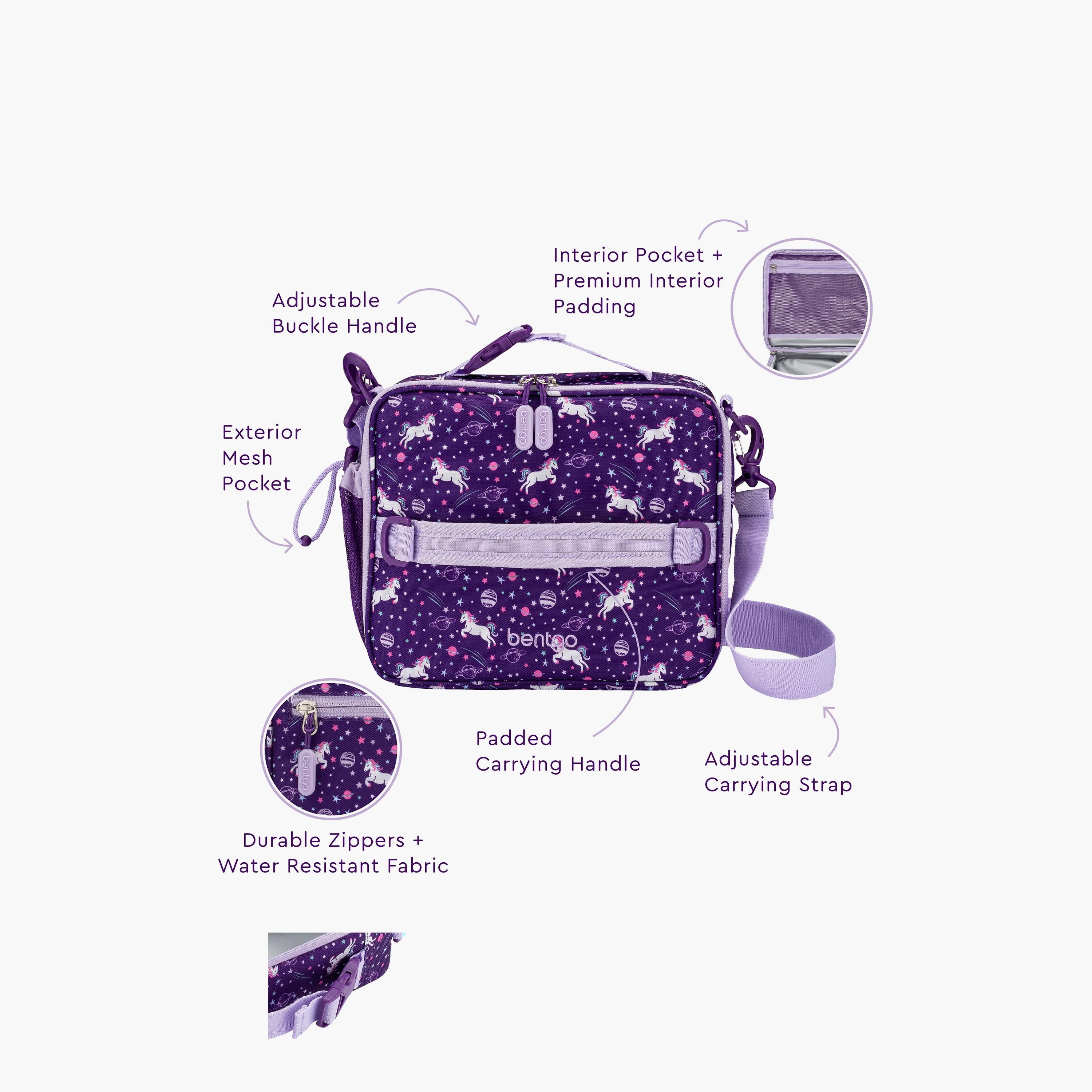 حقيبة غداء بطبعة يونيكورن من بينتجو - أزرق-school-lunchessentials-lunchbags-image-3