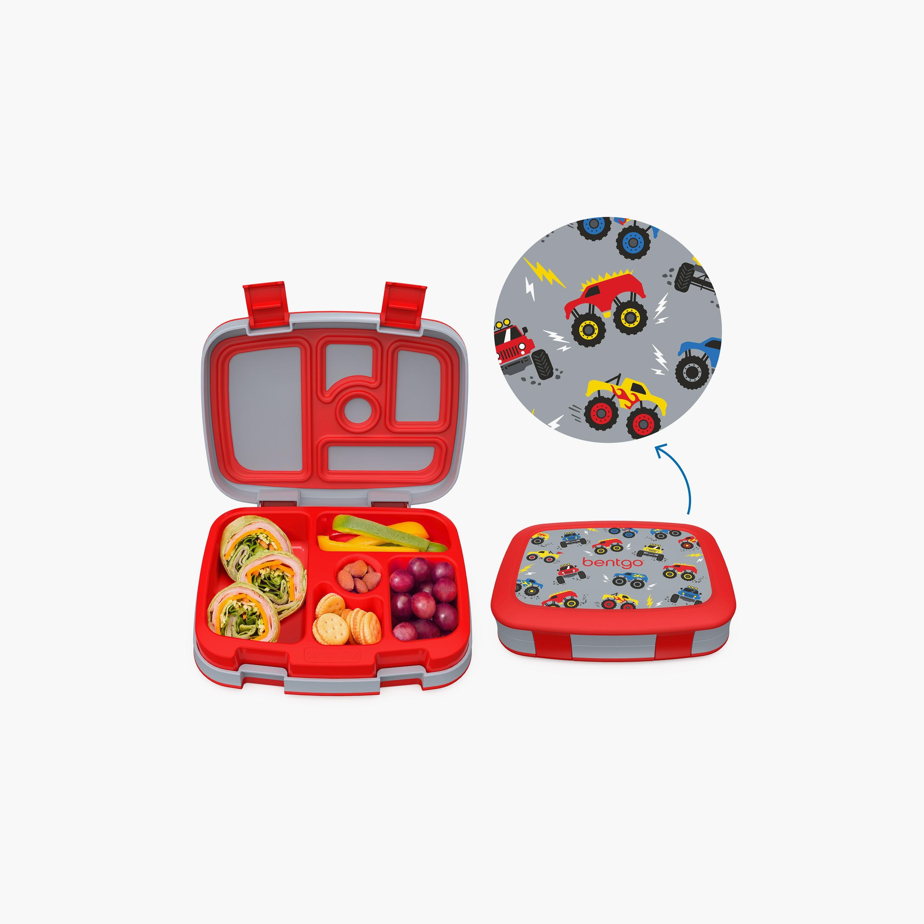 Bentgo Trucks Printed Lunch Box - Red-school-lunchessentials-lunchboxes-image-1