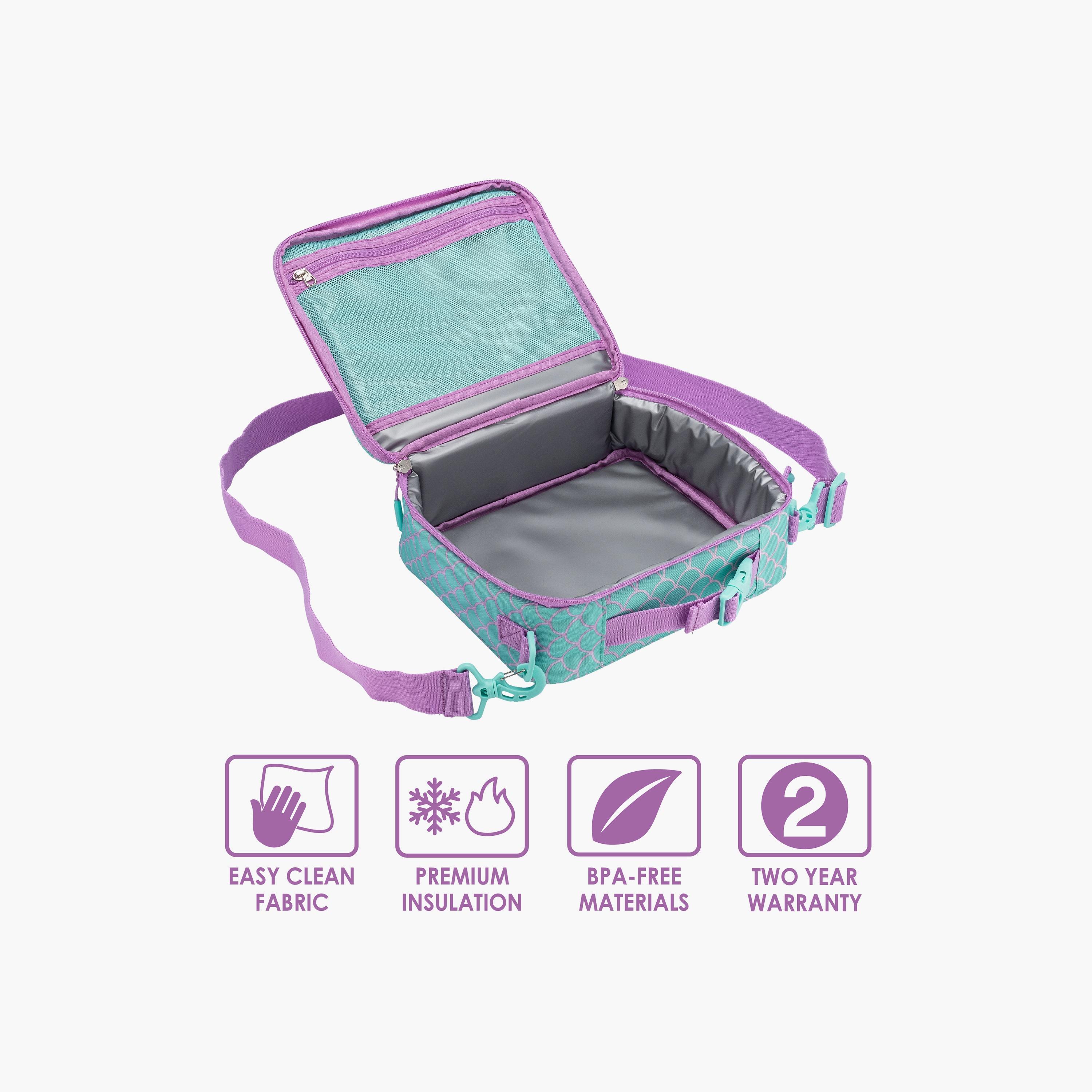 حقيبة غداء بطبعة حورية البحر من بينتجو - أخضر-school-lunchessentials-lunchbags-image-2