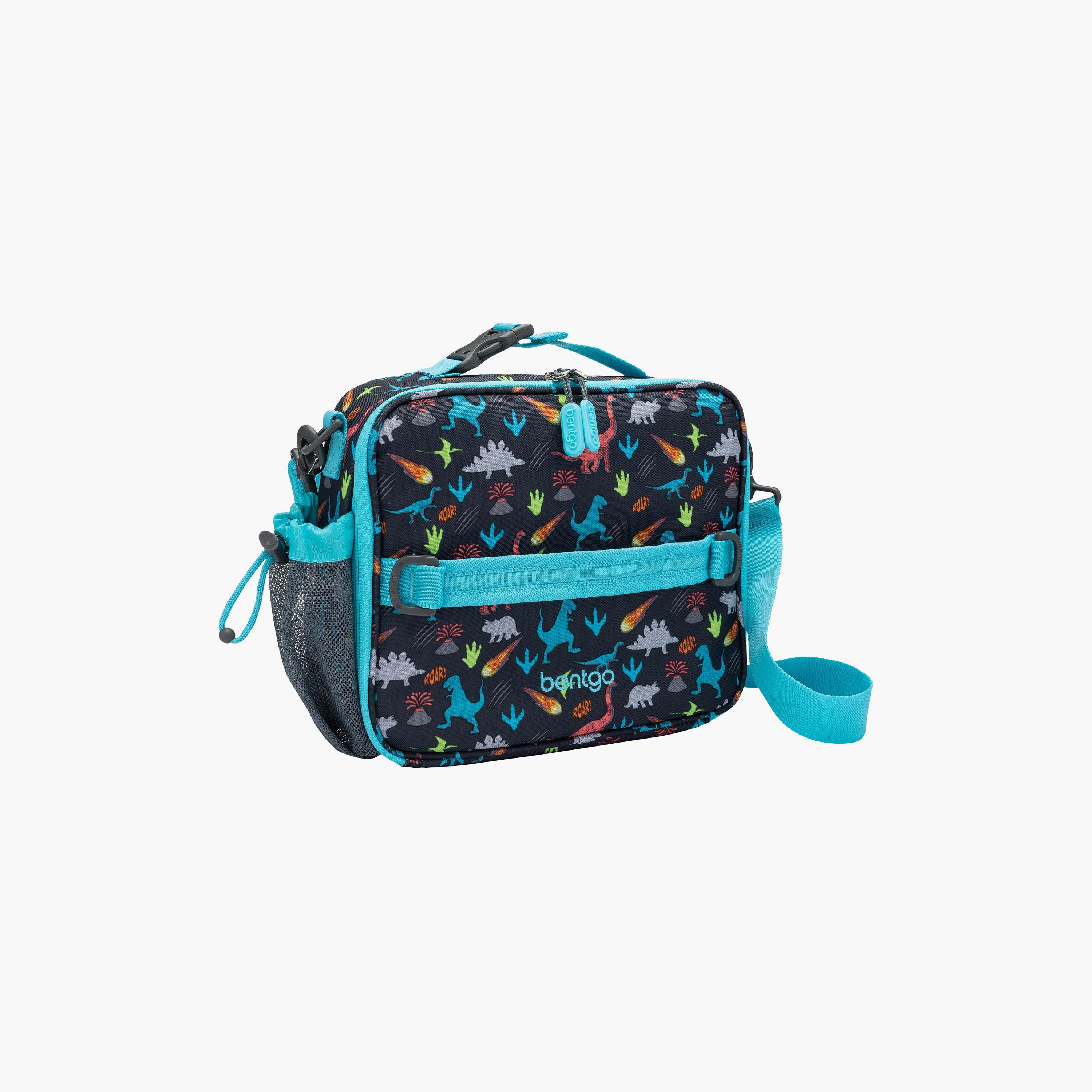 Bentgo Dinosaur Printed Lunch Bag - Blue-school-lunchessentials-lunchbags-image-1