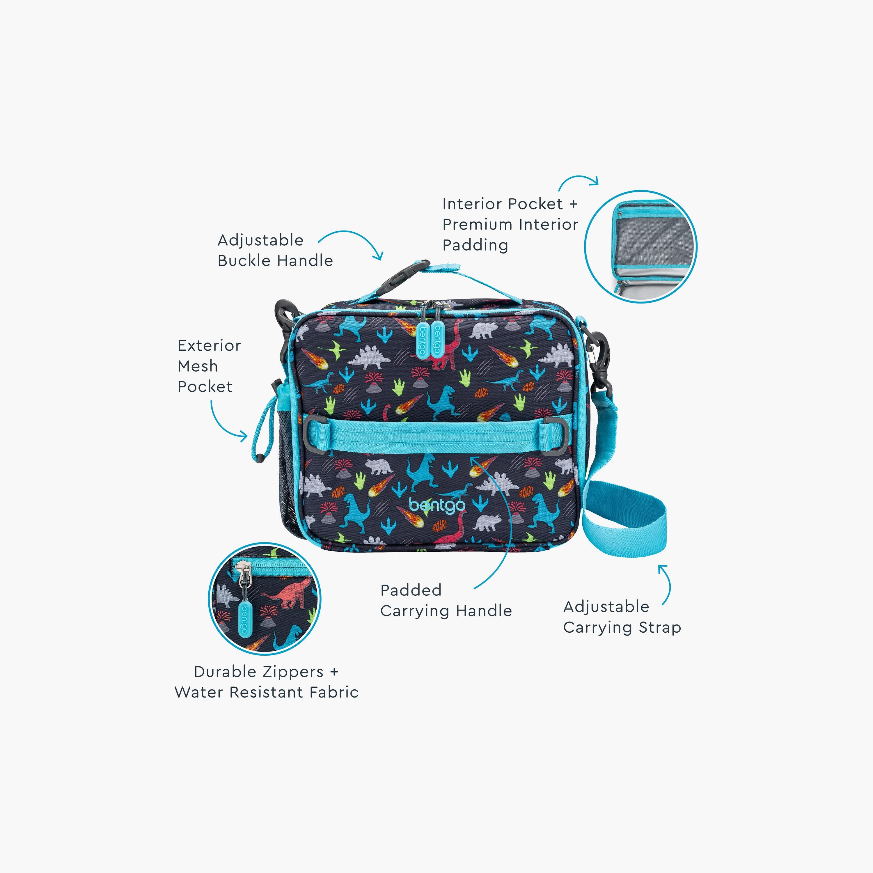Bentgo Dinosaur Printed Lunch Bag - Blue-school-lunchessentials-lunchbags-image-3