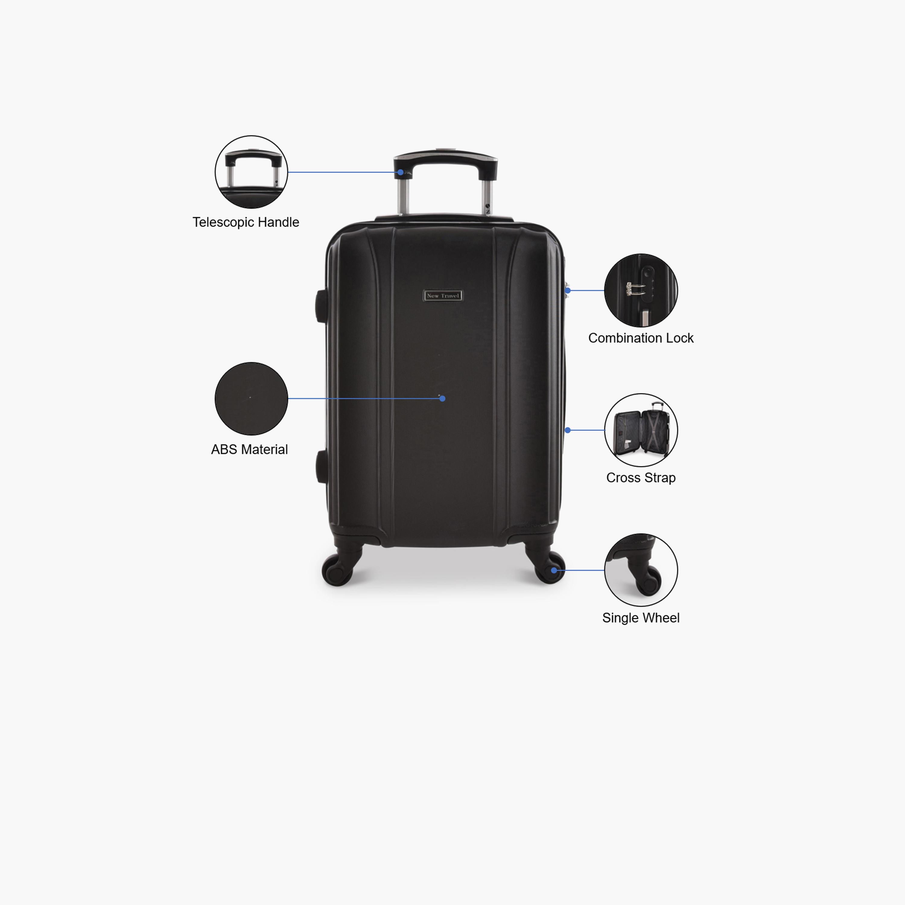 New Travel 53 CM Cabin Bag ABS Hardcase Four-Wheeler Spinner Trolley Bag with Combination Lock | 0141-20 -travel-luggagesandbags-luggage-image-2