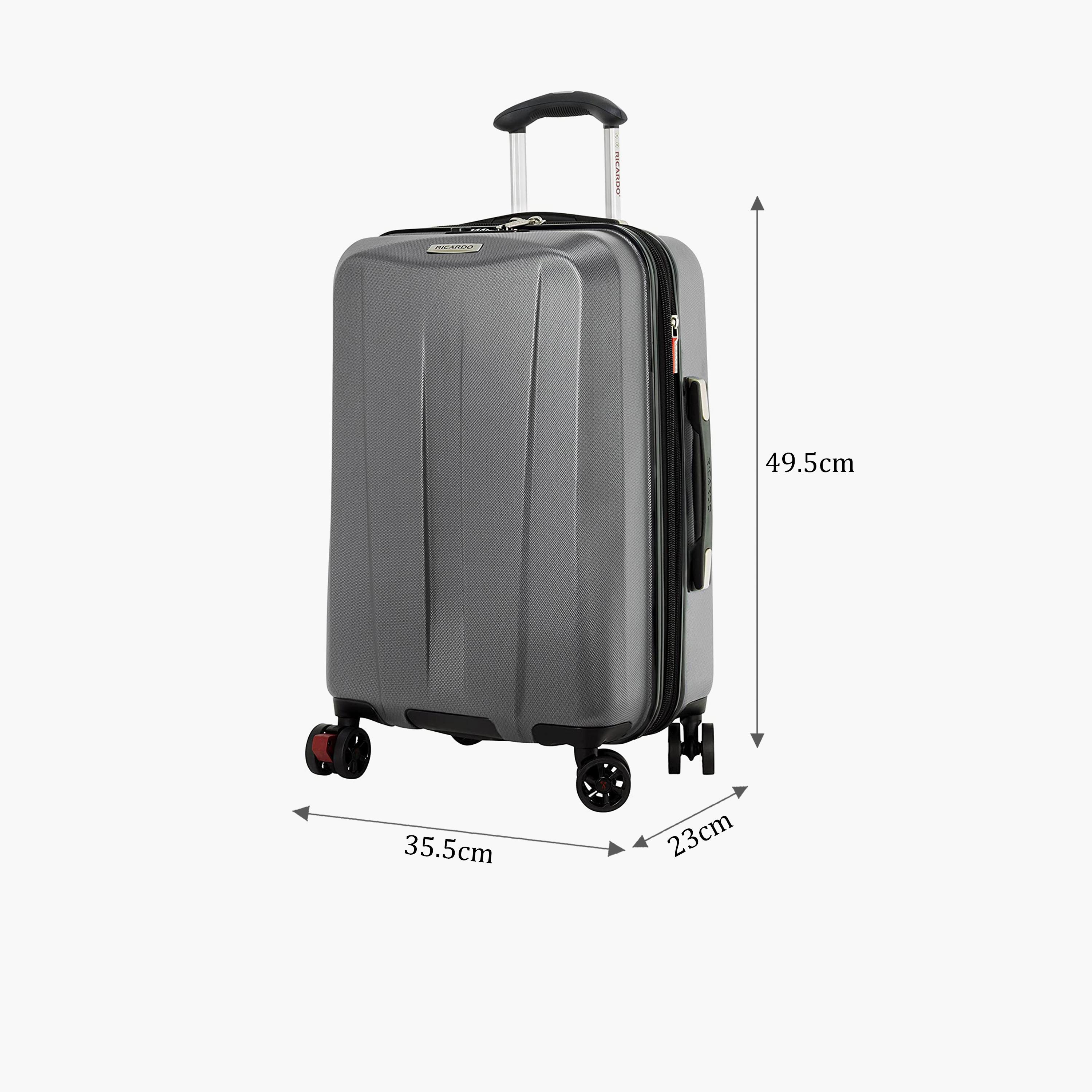 ريكاردو- شنطة 49.5 سم من البولي كربونات مع شنطة صلبة من بلاستيك ABS بأربع عجلات | 056-19-travel-luggagesandbags-luggage-image-3