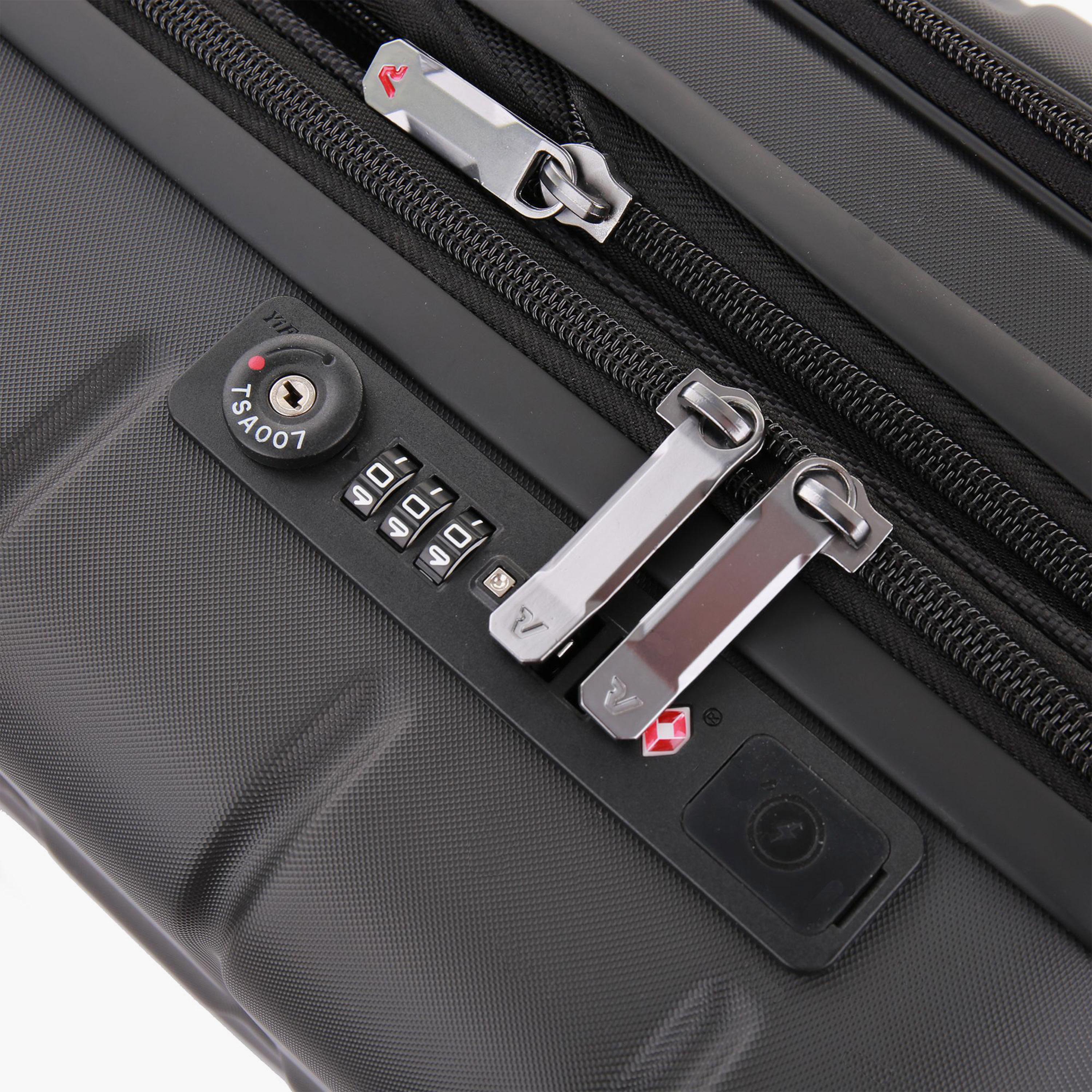 Roncato 55 CM Cabin Polycarbonate with ABS Hardcase Four-Wheeler Double Trolley Bag | 41388901-travel-luggagesandbags-luggage-image-2