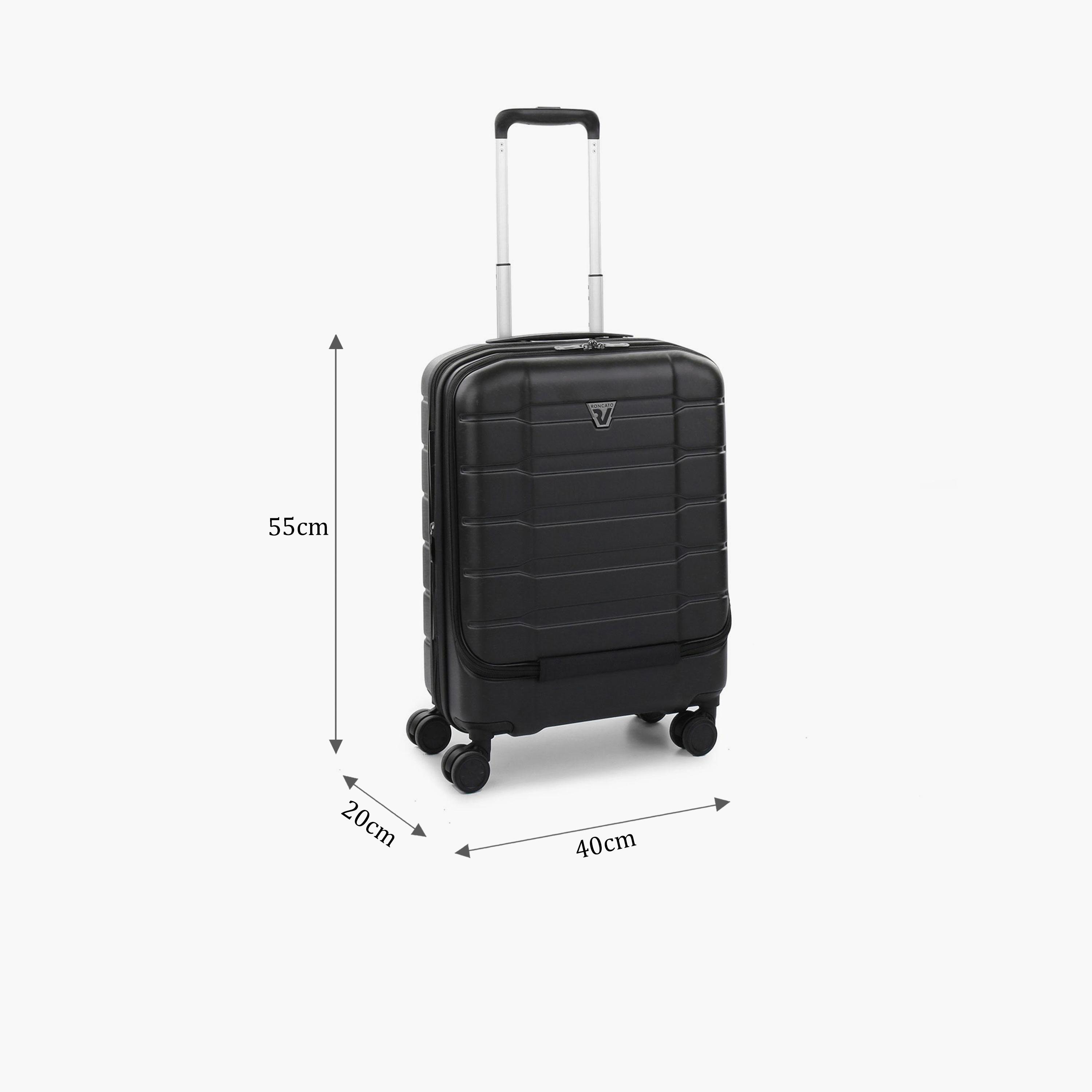 Roncato 55 CM Cabin Polycarbonate with ABS Hardcase Four-Wheeler Double Trolley Bag | 41388901-travel-luggagesandbags-luggage-image-3