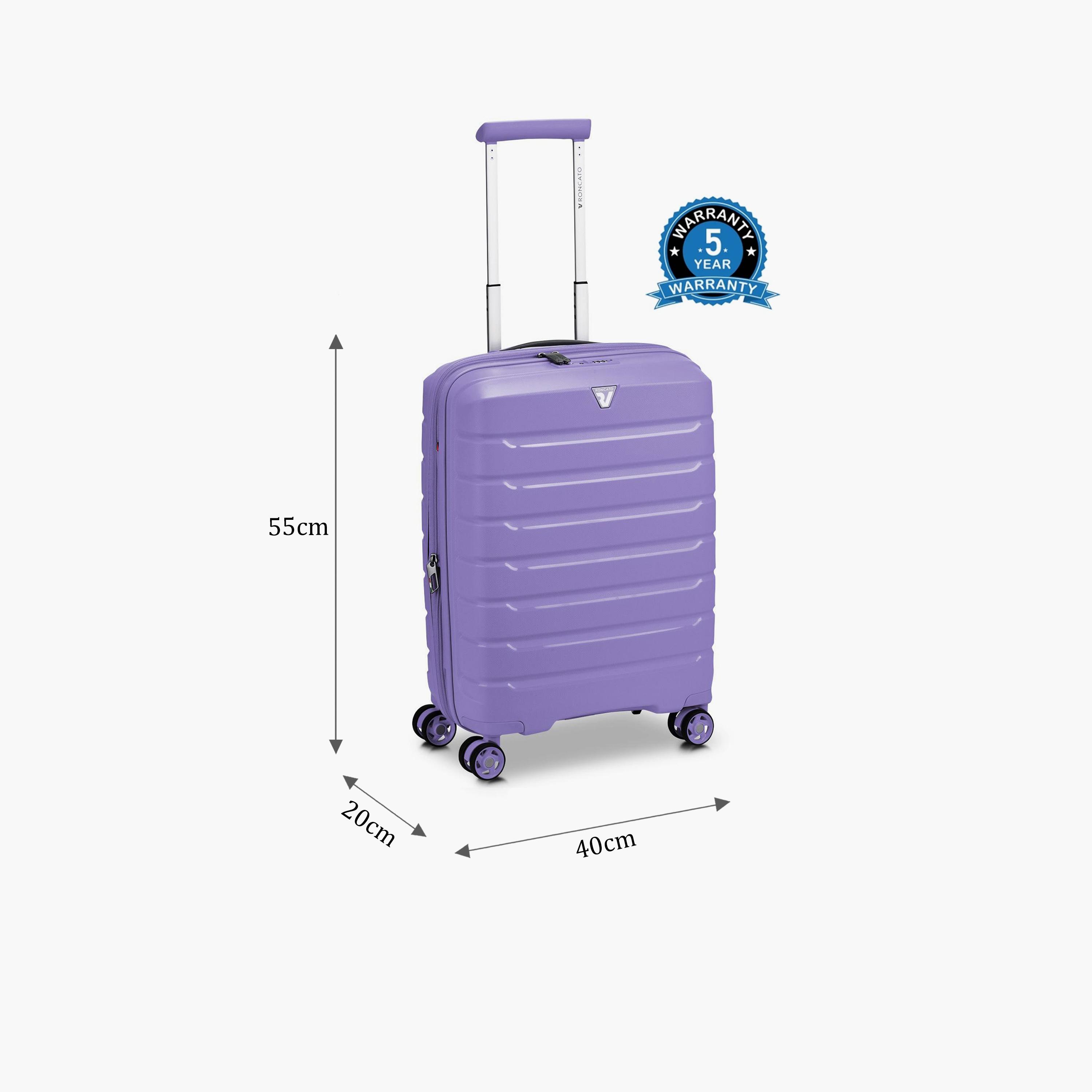 Roncato 55 CM Cabin Bag Polypropylene Hardcase Four-Wheeler Spinner Trolley Bag with TSA Lock | 418183-travel-luggagesandbags-luggage-image-3