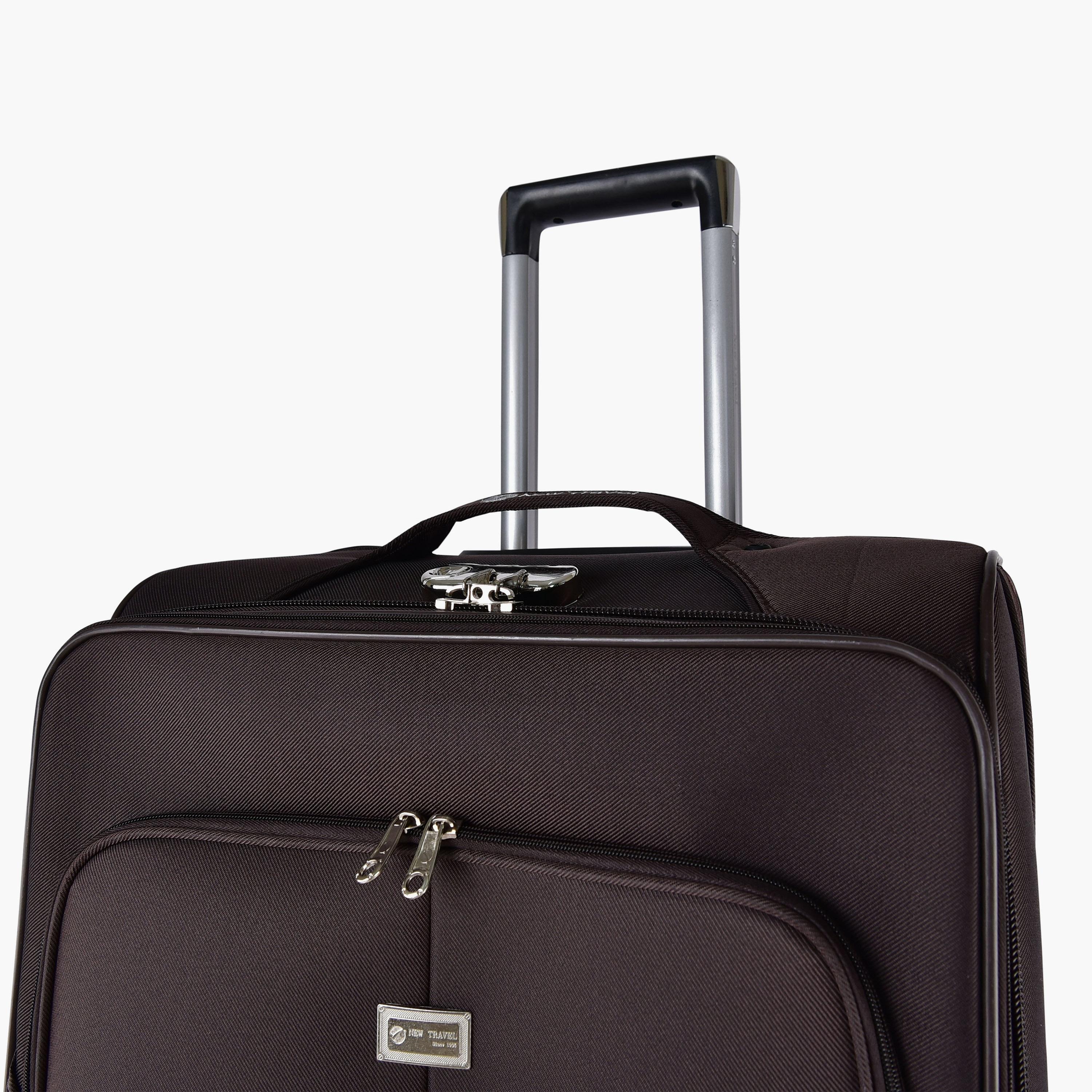 New Travel 74 CM Large Check-in Textile Softcase Two-Wheeler Single Trolley Bag with Combination Lock | 8883-28 -travel-luggagesandbags-luggage-image-10
