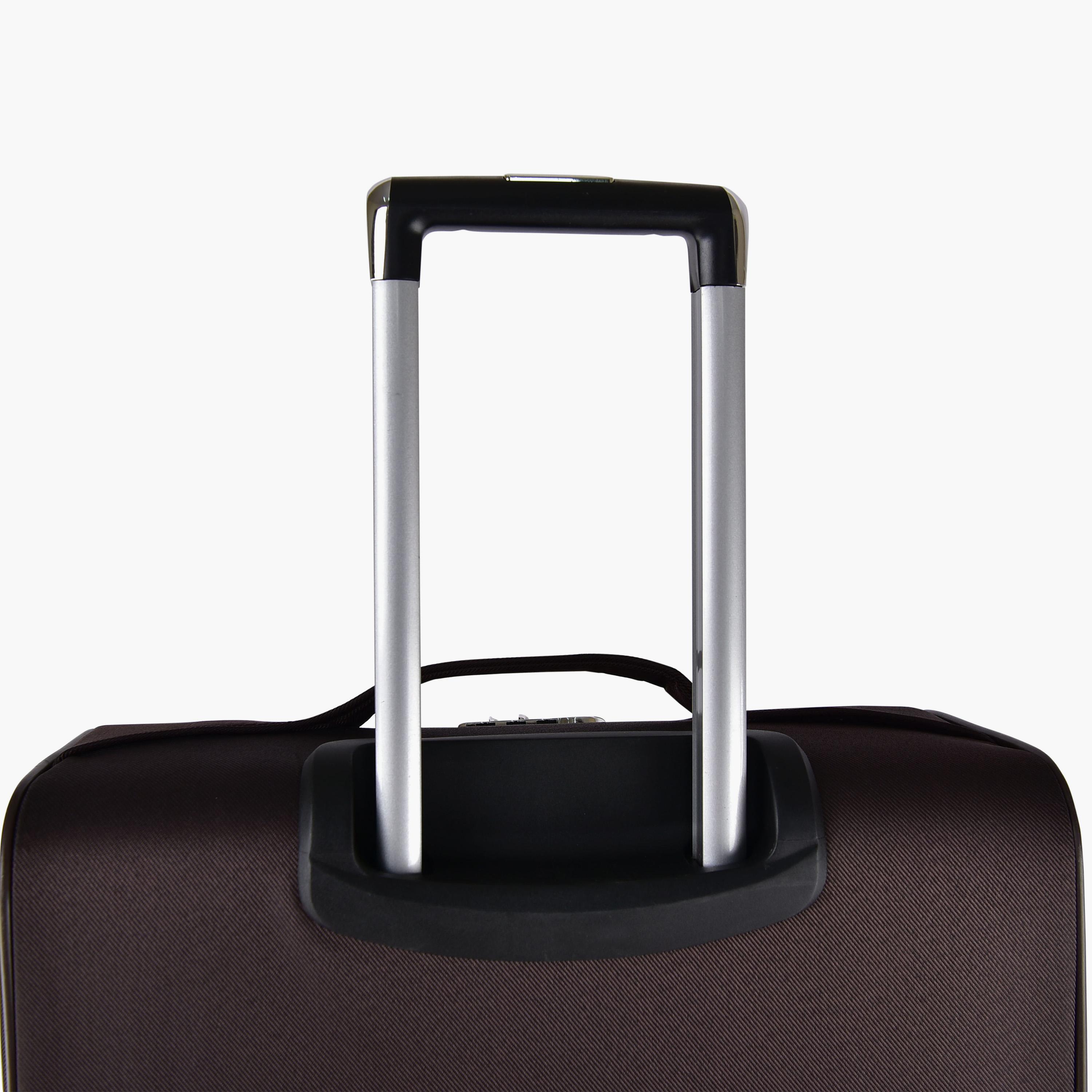 New Travel 74 CM Large Check-in Textile Softcase Two-Wheeler Single Trolley Bag with Combination Lock | 8883-28 -travel-luggagesandbags-luggage-image-2