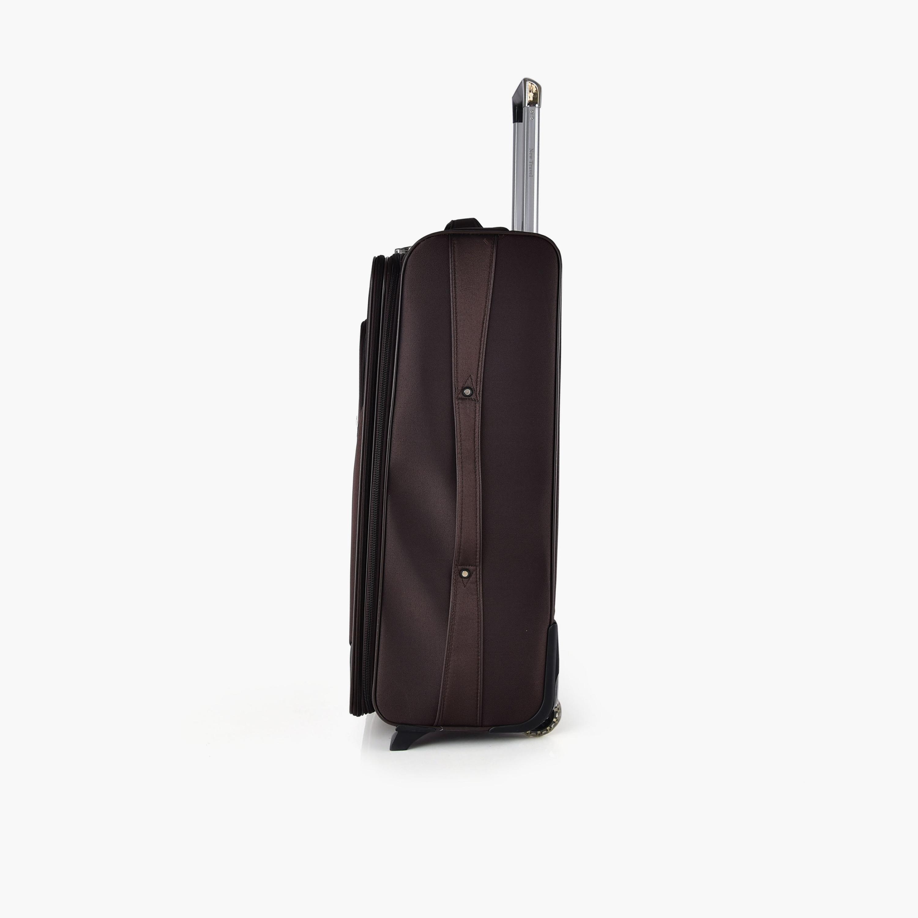 New Travel 74 CM Large Check-in Textile Softcase Two-Wheeler Single Trolley Bag with Combination Lock | 8883-28 -travel-luggagesandbags-luggage-image-6