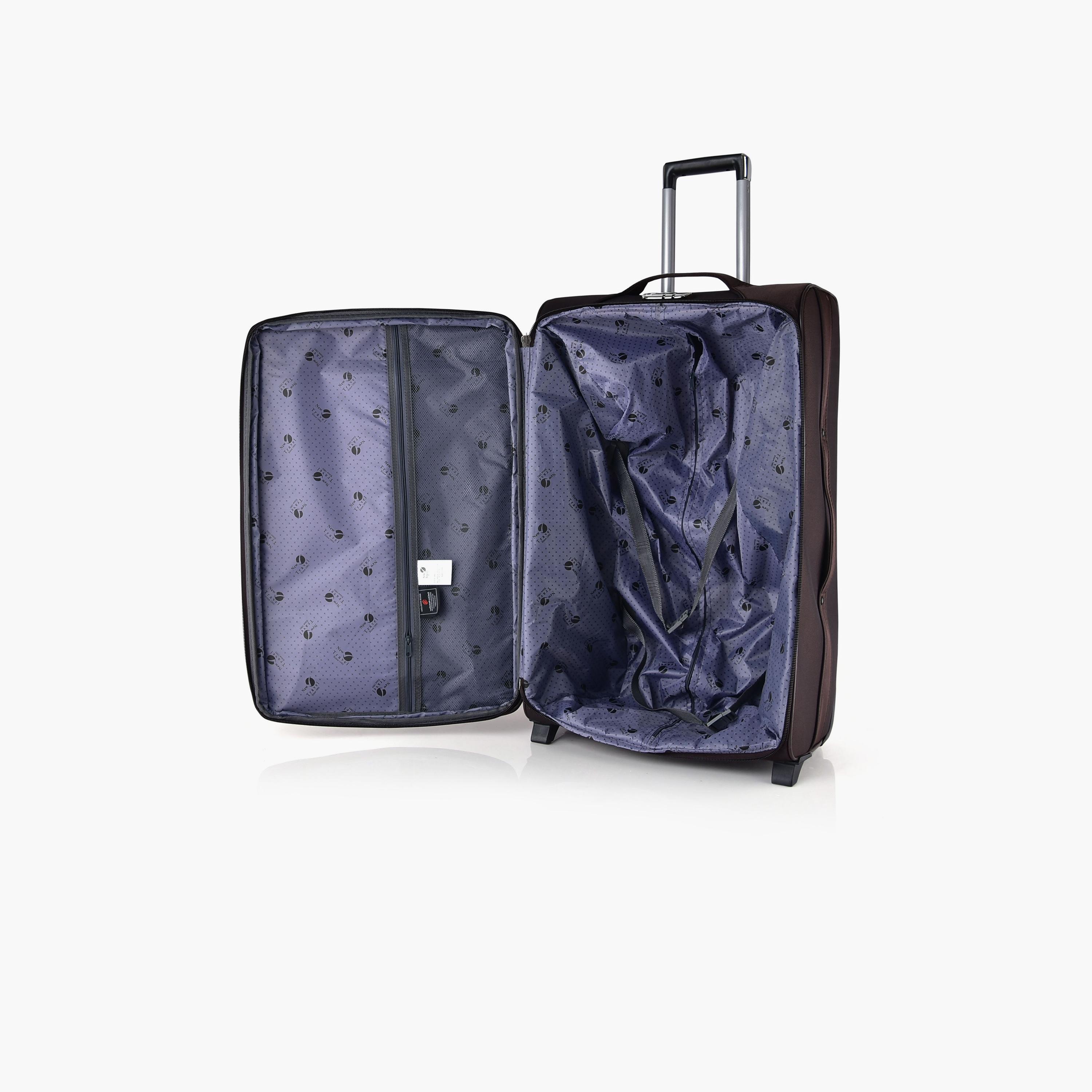 New Travel 74 CM Large Check-in Textile Softcase Two-Wheeler Single Trolley Bag with Combination Lock | 8883-28 -travel-luggagesandbags-luggage-image-8