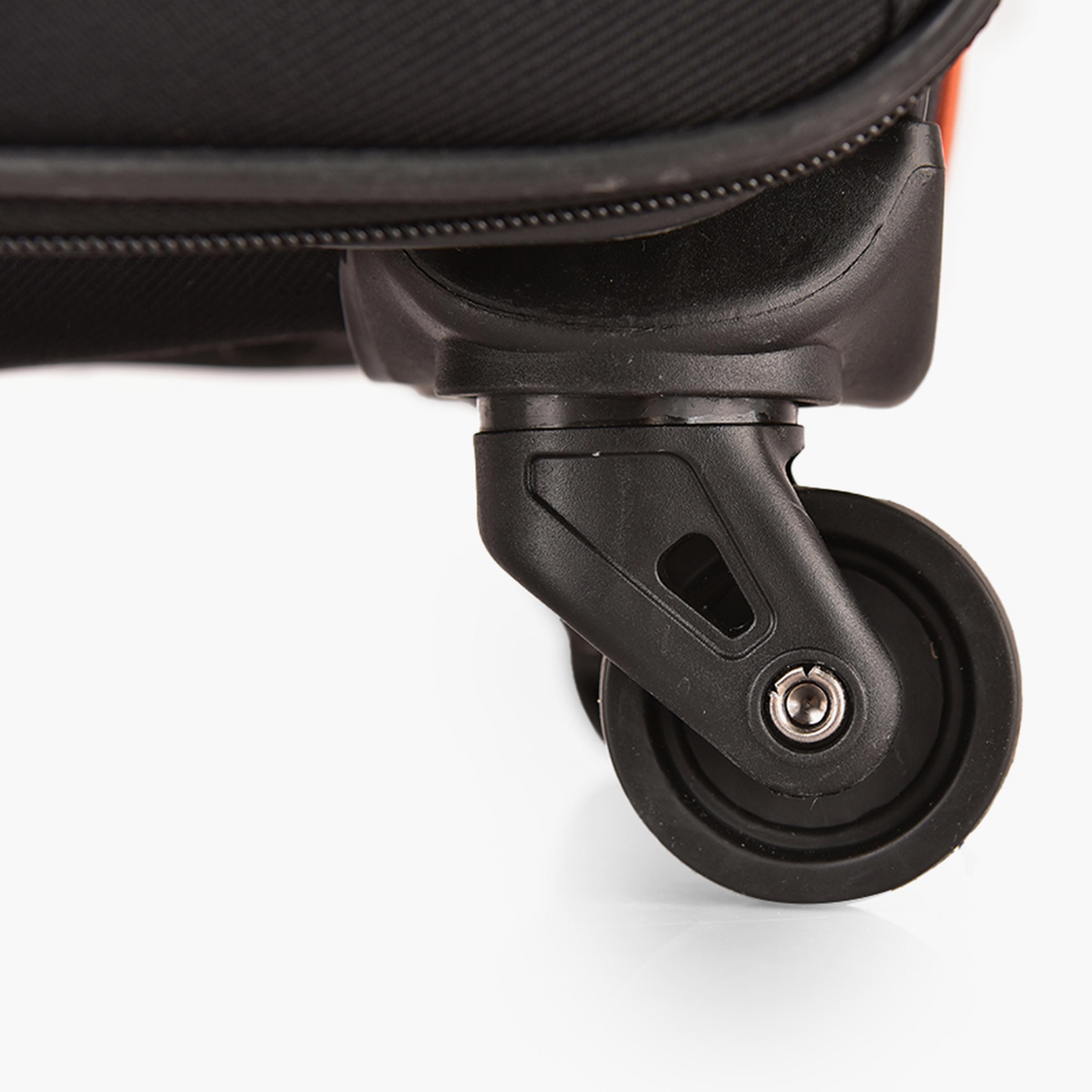 New Travel 60 CM Cabin Bag Textile Softcase Four-Wheeler Spinner Trolley Bag with Combination Lock | 9954-20-travel-luggagesandbags-luggage-image-2