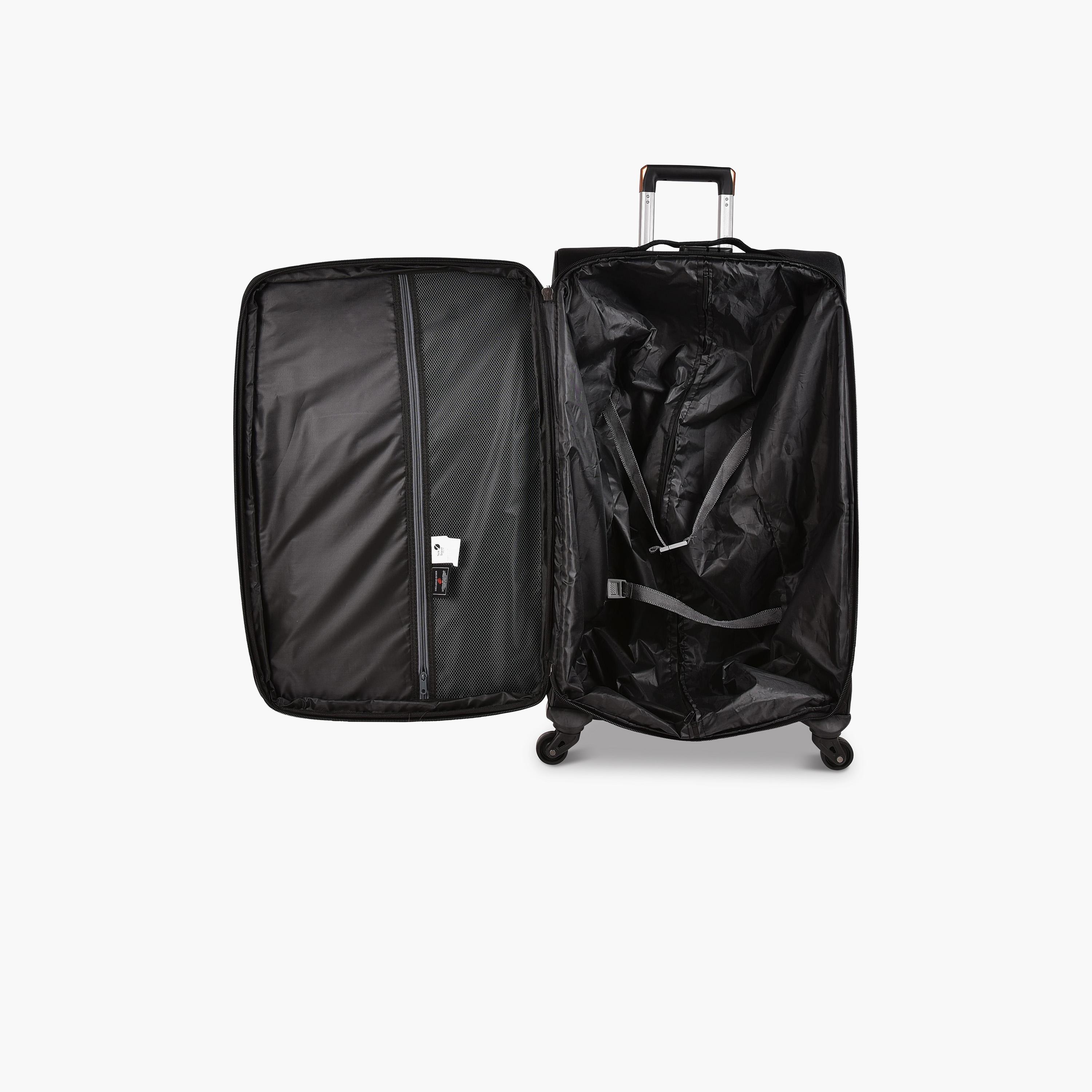 New Travel 74 CM Large Check-in Textile Softcase Four-Wheeler Single Trolley Bag with Combination Lock | 9955AS-28 -travel-luggagesandbags-luggage-image-10