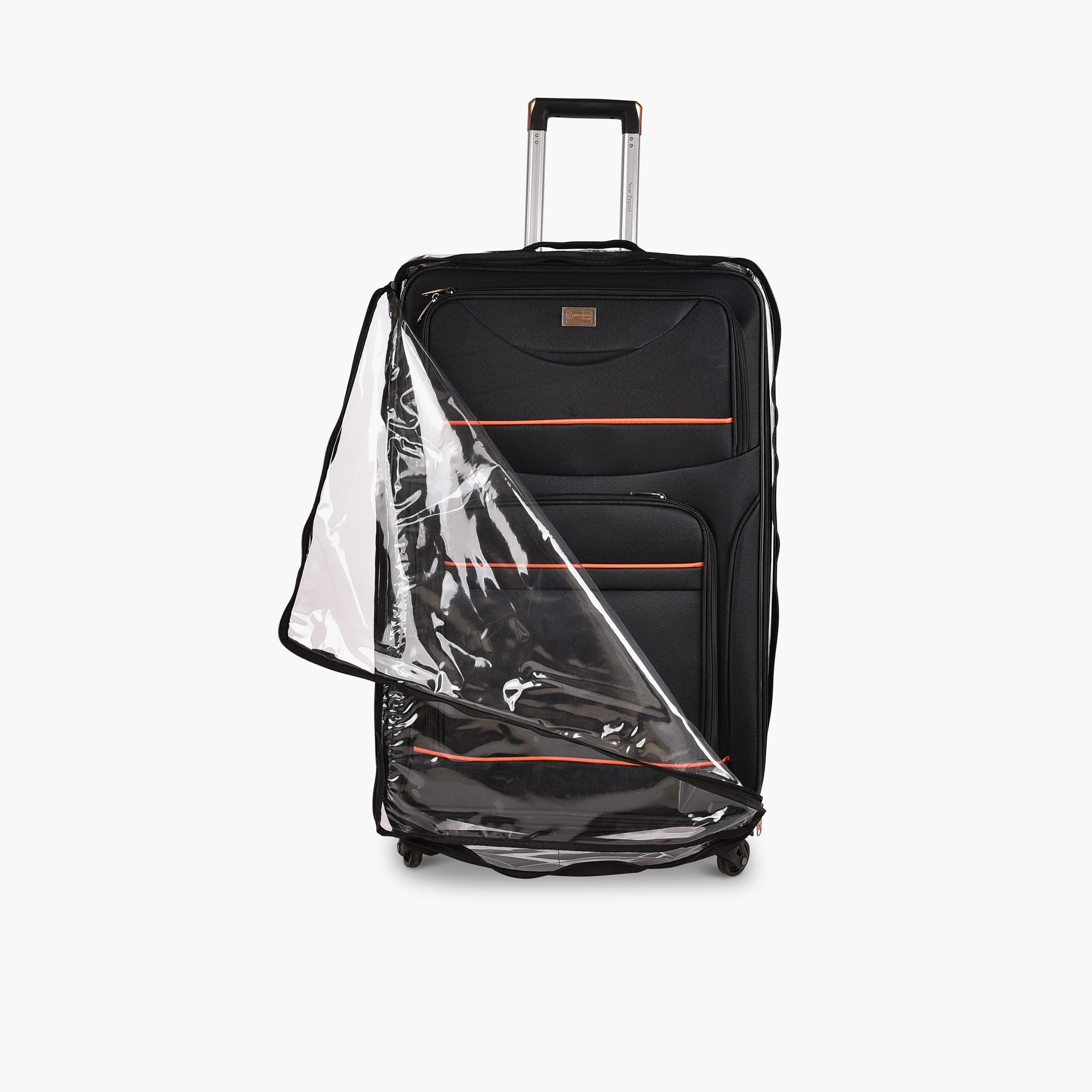 New Travel 74 CM Large Check-in Textile Softcase Four-Wheeler Single Trolley Bag with Combination Lock | 9955AS-28 -travel-luggagesandbags-luggage-image-6