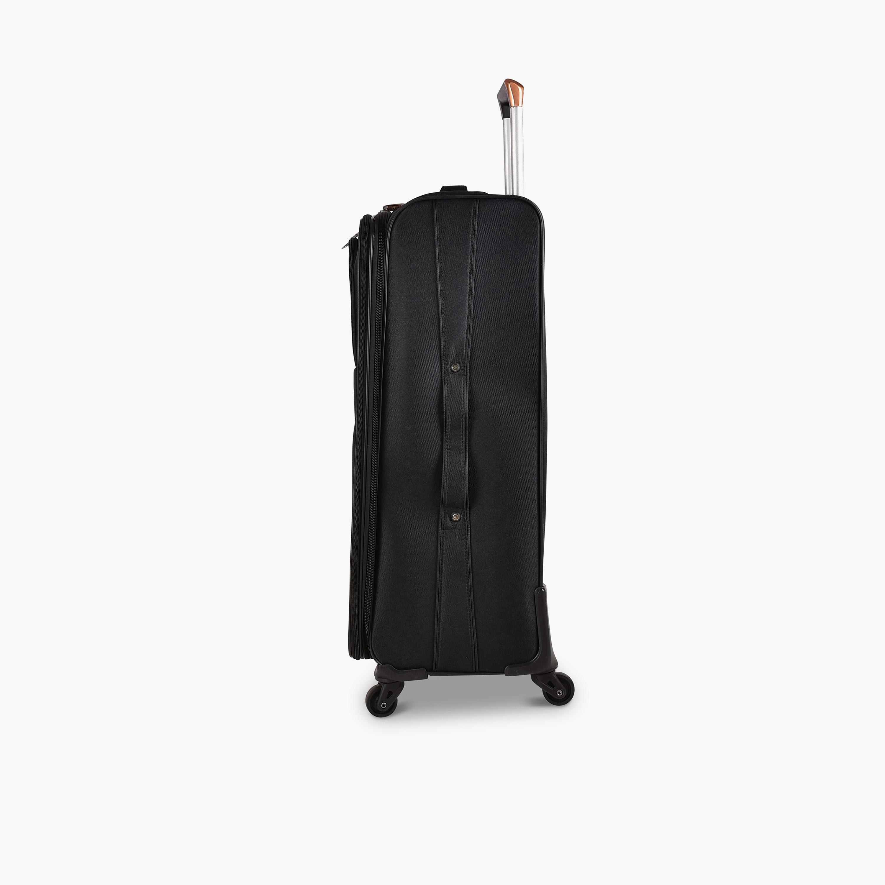 New Travel 74 CM Large Check-in Textile Softcase Four-Wheeler Single Trolley Bag with Combination Lock | 9955AS-28 -travel-luggagesandbags-luggage-image-8
