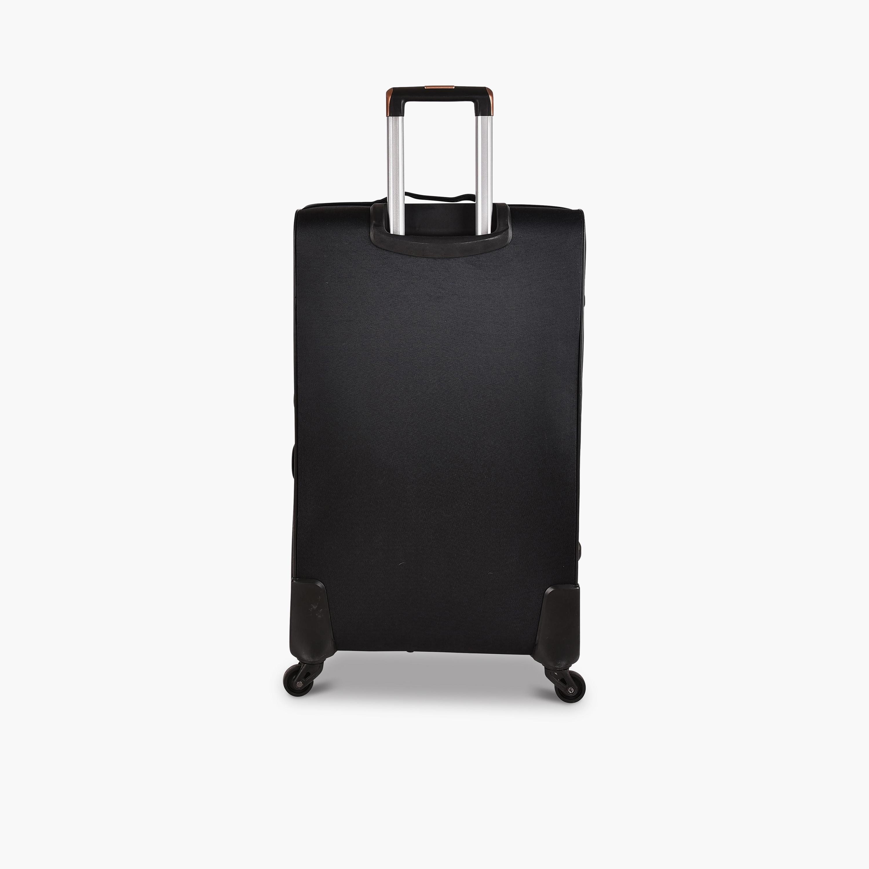 New Travel 74 CM Large Check-in Textile Softcase Four-Wheeler Single Trolley Bag with Combination Lock | 9955AS-28 -travel-luggagesandbags-luggage-image-9