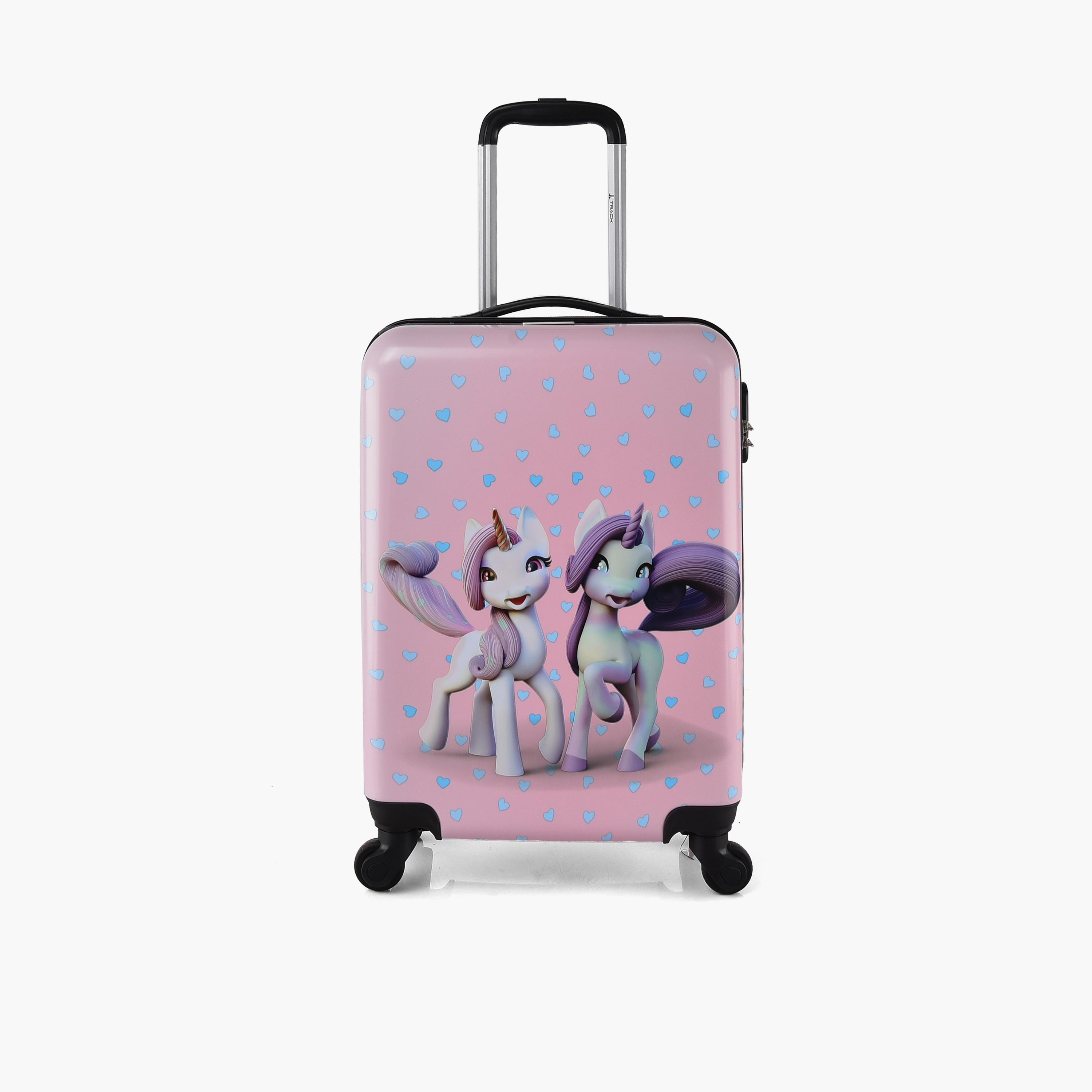 Track 49.5 CM Cabin Polycarbonate with ABS Hardcase Four-Wheeler Spinner Trolley Bag | AL002-20-travel-kidstrolleyandbags-image-1