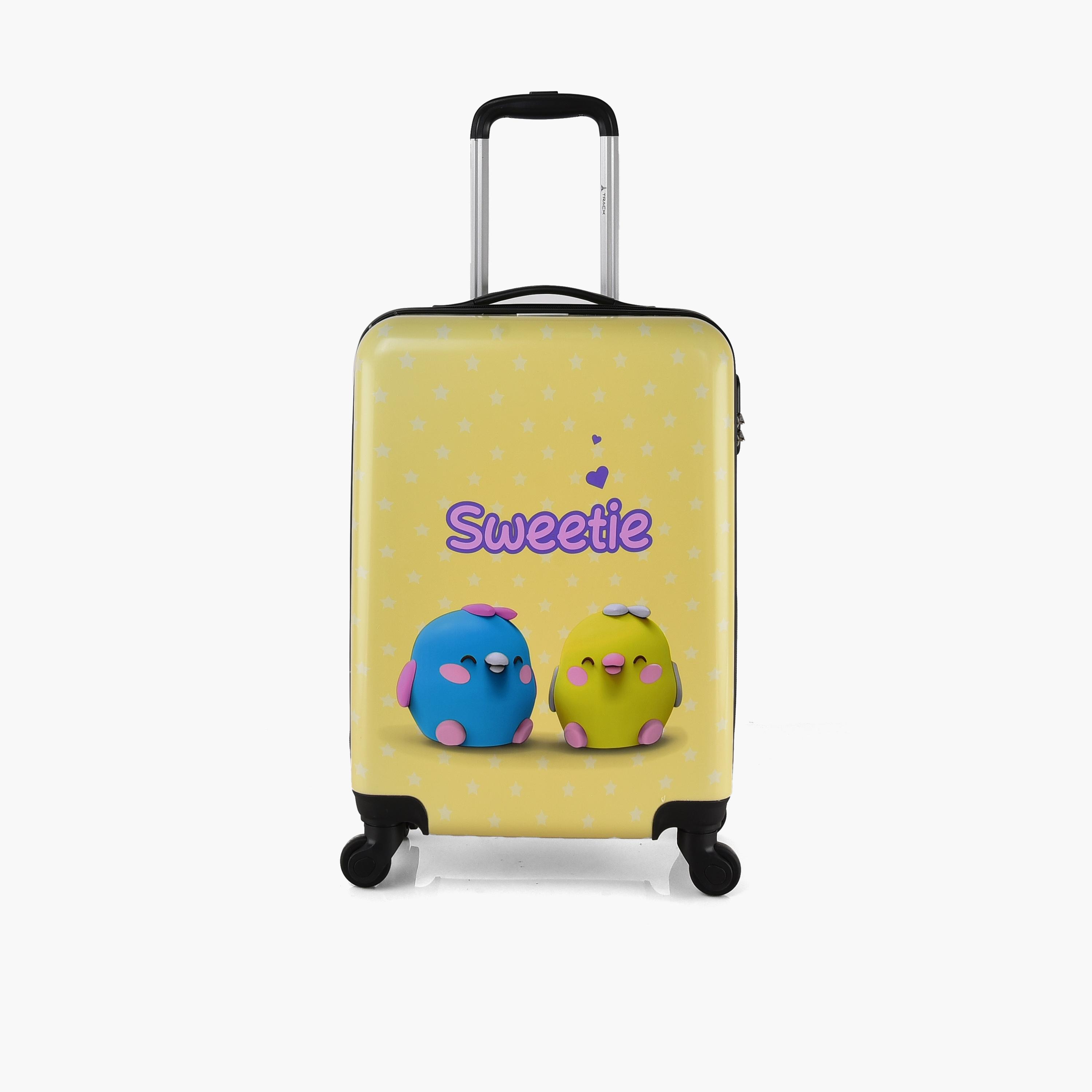 Track 49.5 CM Cabin Polycarbonate with ABS Hardcase Four-Wheeler Single Trolley Bag | AL003-20-travel-kidstrolleyandbags-image-1