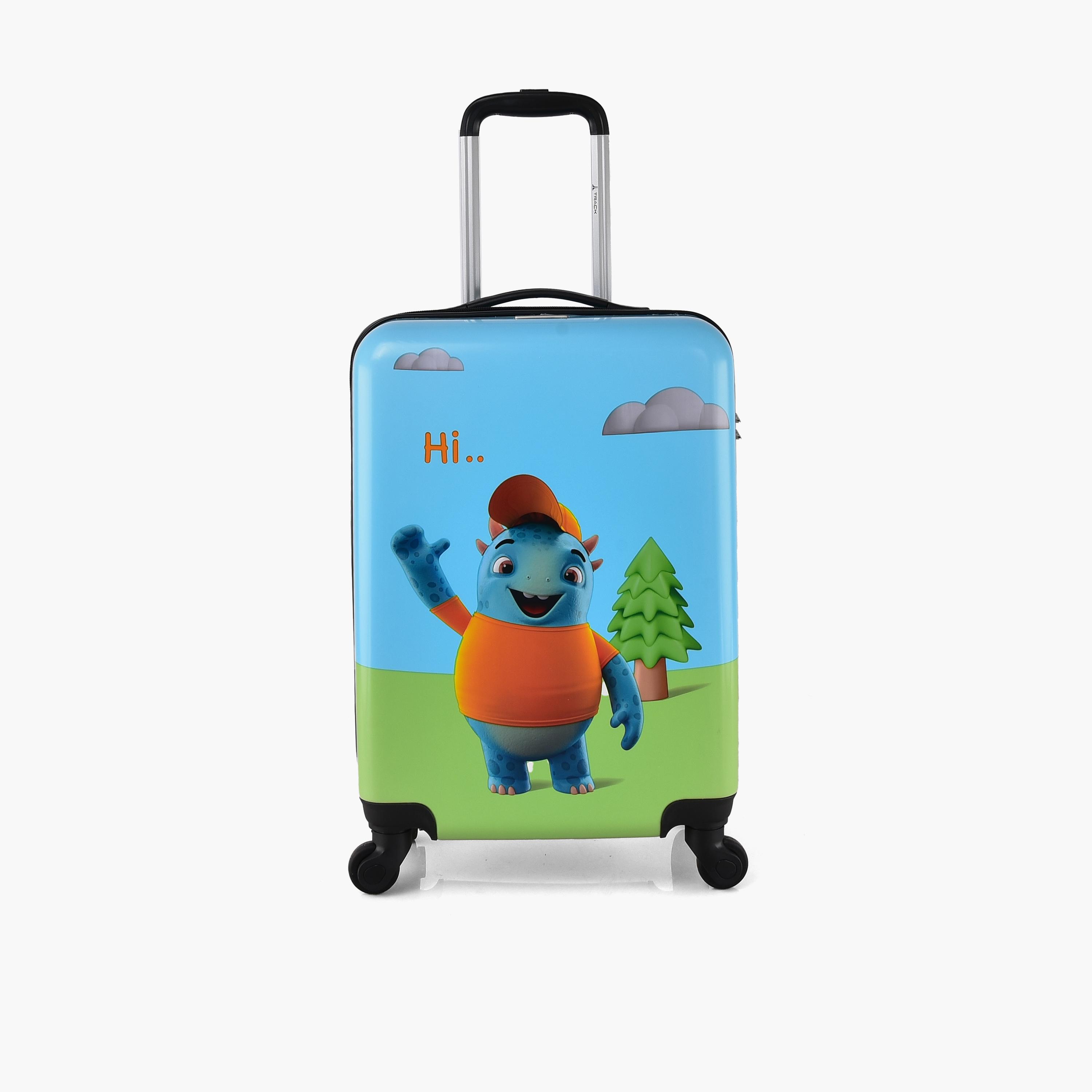 Track 49.5 CM Cabin Polycarbonate with ABS Hardcase Four-Wheeler Single Trolley Bag | AL004-20-travel-kidstrolleyandbags-image-1