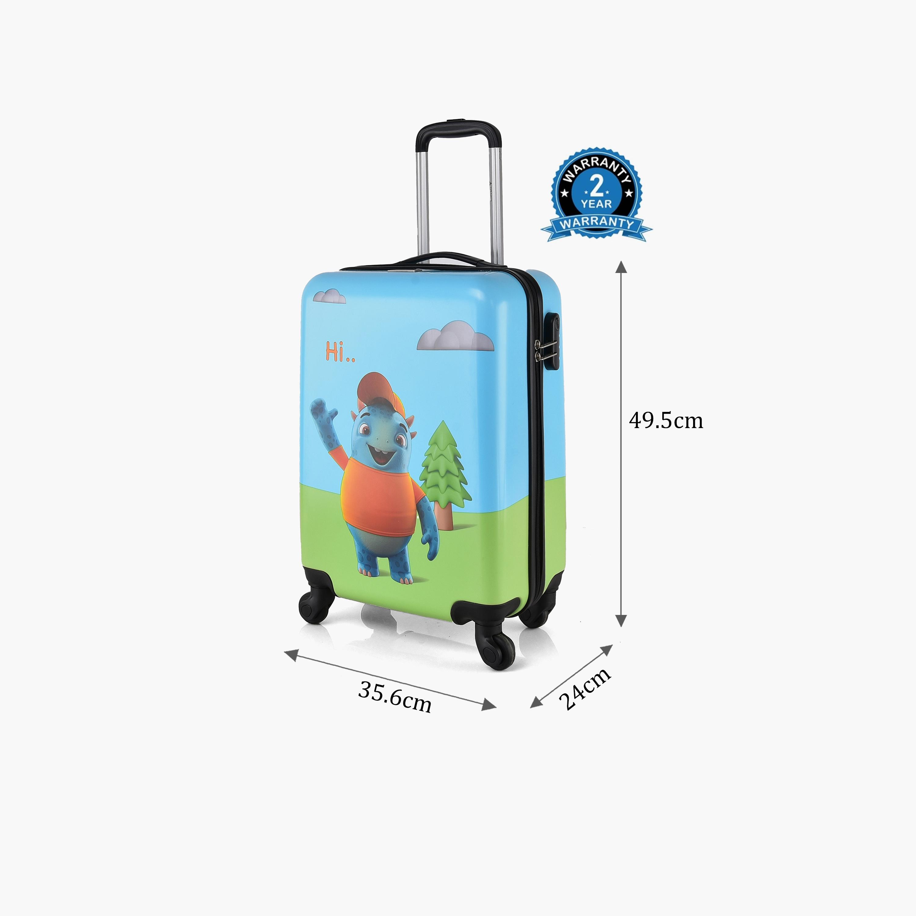 Track 49.5 CM Cabin Polycarbonate with ABS Hardcase Four-Wheeler Single Trolley Bag | AL004-20-travel-kidstrolleyandbags-image-3