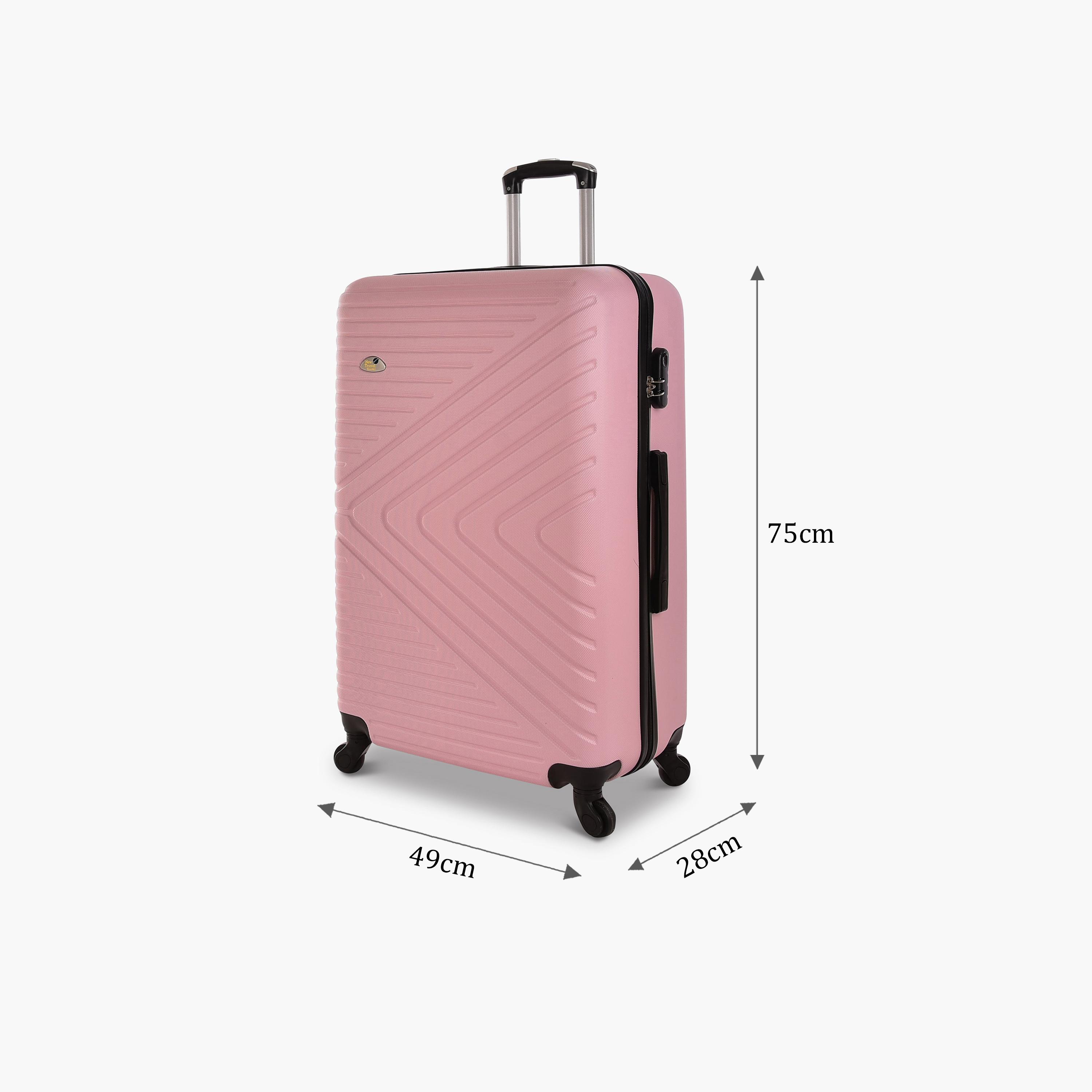 New Travel 75 CM Large Check-in ABS Hardcase Four-Wheeler Single Trolley Bag with Combination Lock | BR958-28 -travel-luggagesandbags-luggage-image-3