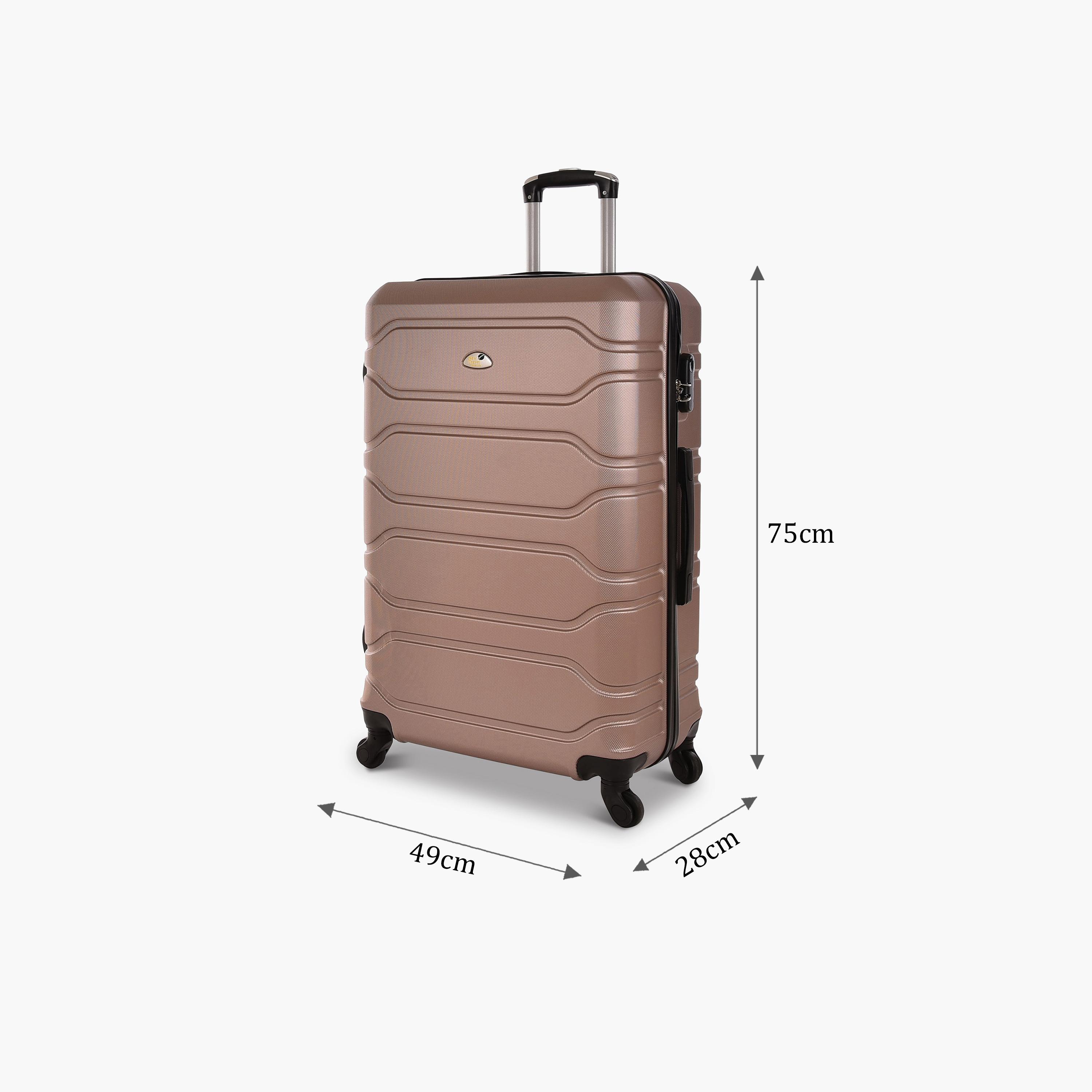 New Travel 75 CM Large Check-in ABS Hardcase Four-Wheeler Single Trolley Bag | BR965-28 -travel-luggagesandbags-luggage-image-3