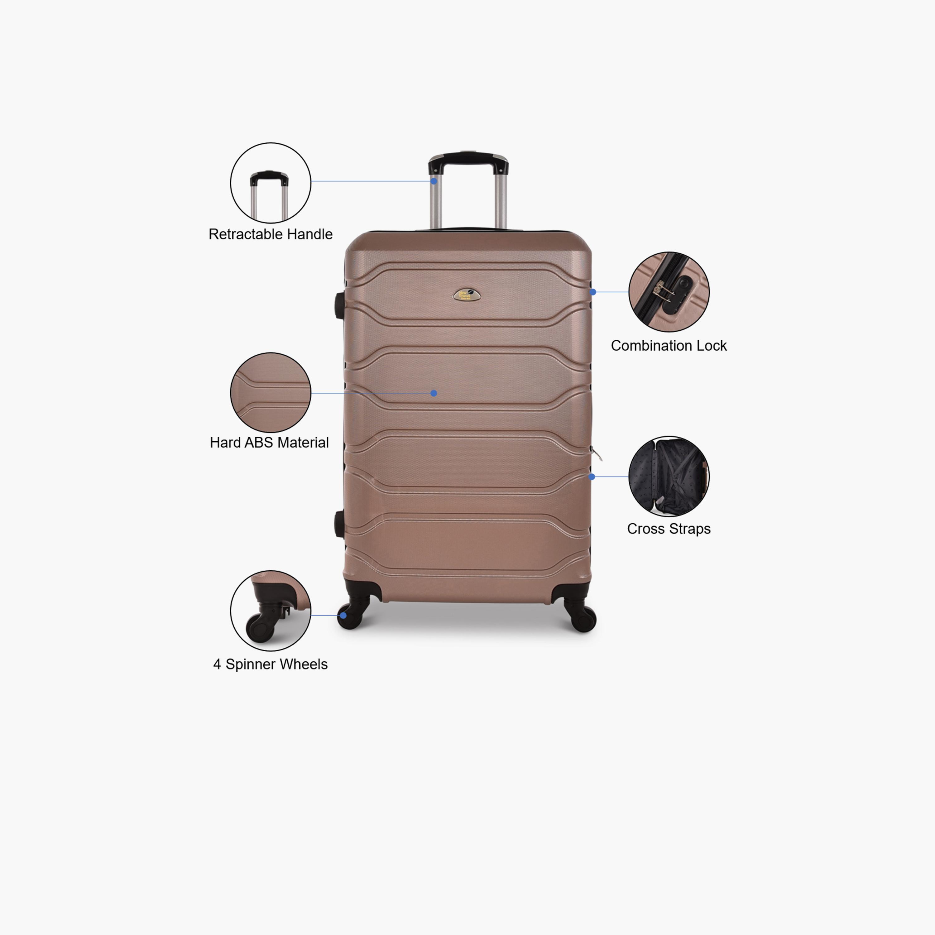 New Travel 75 CM Large Check-in ABS Hardcase Four-Wheeler Single Trolley Bag | BR965-28 -travel-luggagesandbags-luggage-image-4