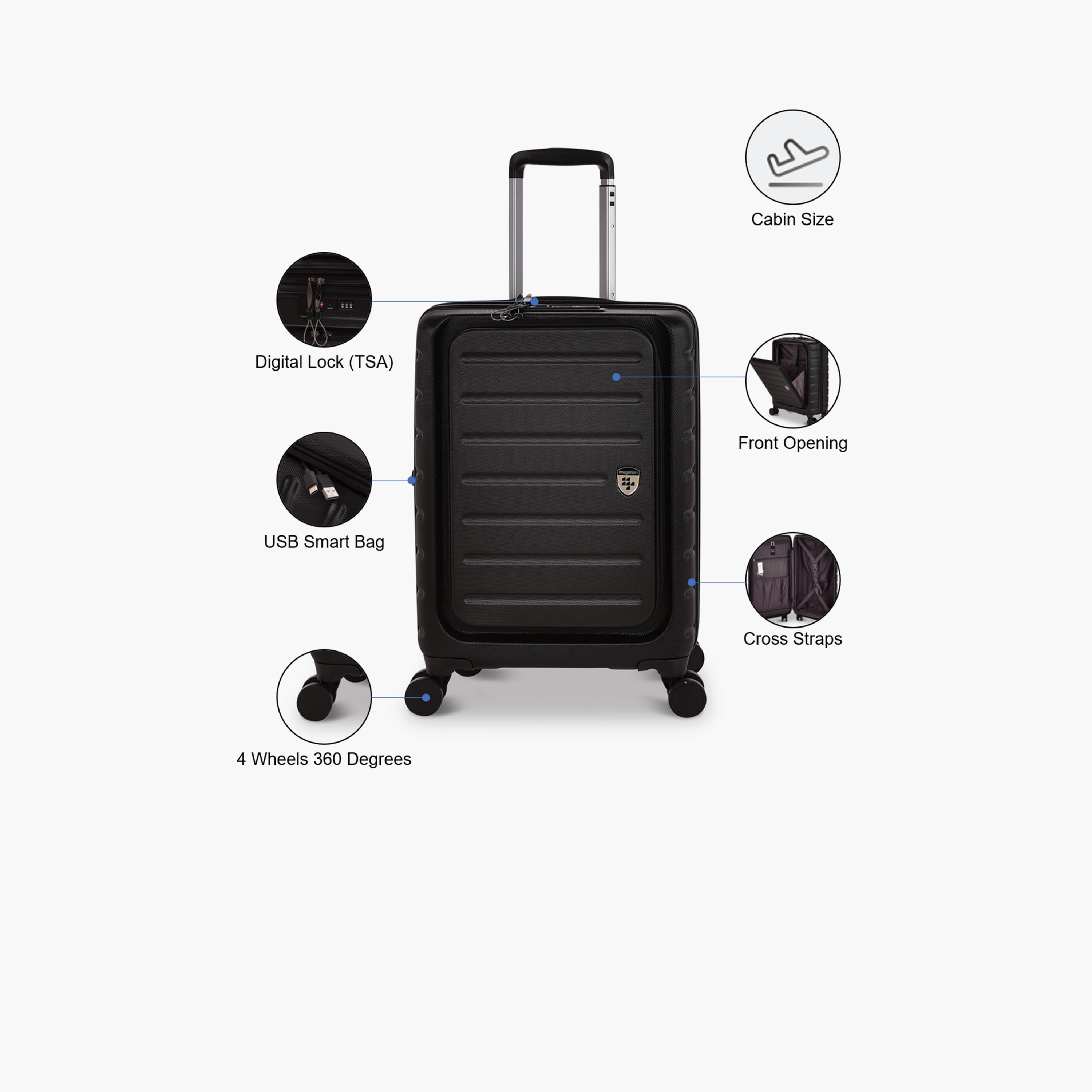 Magellan 50 CM Cabin ABS Hardcase Four-Wheeler Spinner Trolley Bag with TSA Lock | CTH0043S-20-travel-luggagesandbags-luggage-image-4